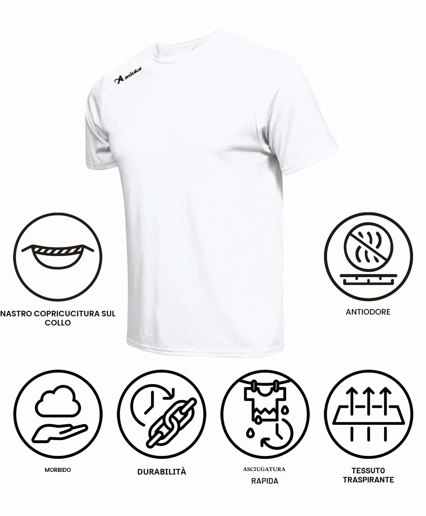 Maglietta Sportiva Unisex a Maniche Corte in Rete Traspirante Asciugatura Rapida per Palestra e Fitness