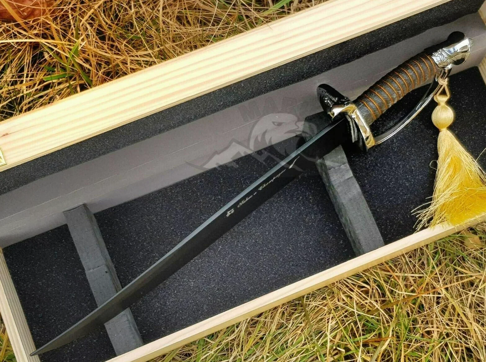 Sciabola Champagne Sommelier Sabre + Confezione Regalo Black Edition da Collezione