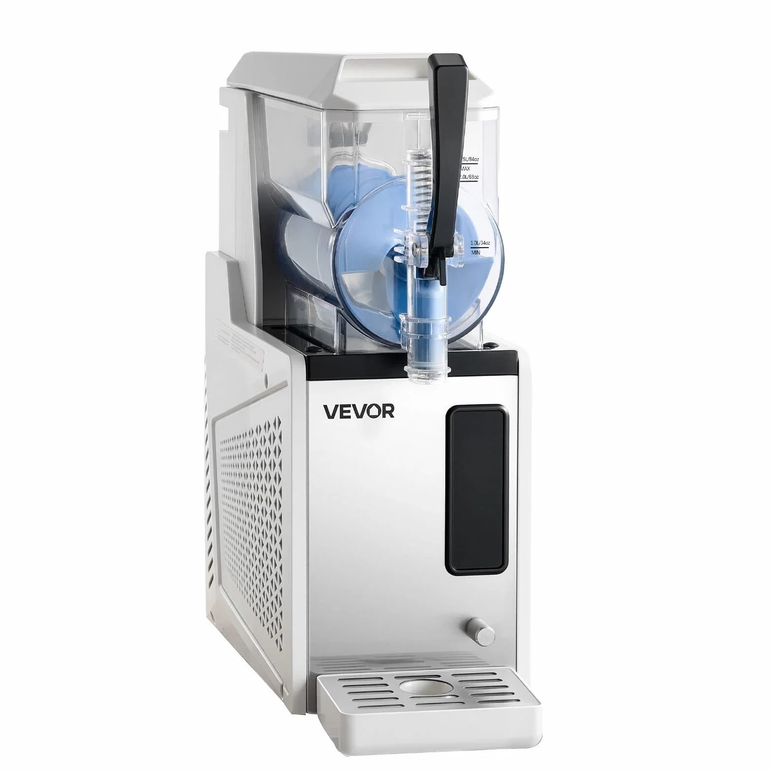 VEVOR Macchina per Granite 350 W 3 L Serbatoio Singolo Autopulente per Frappé, Milkshake, Frullati