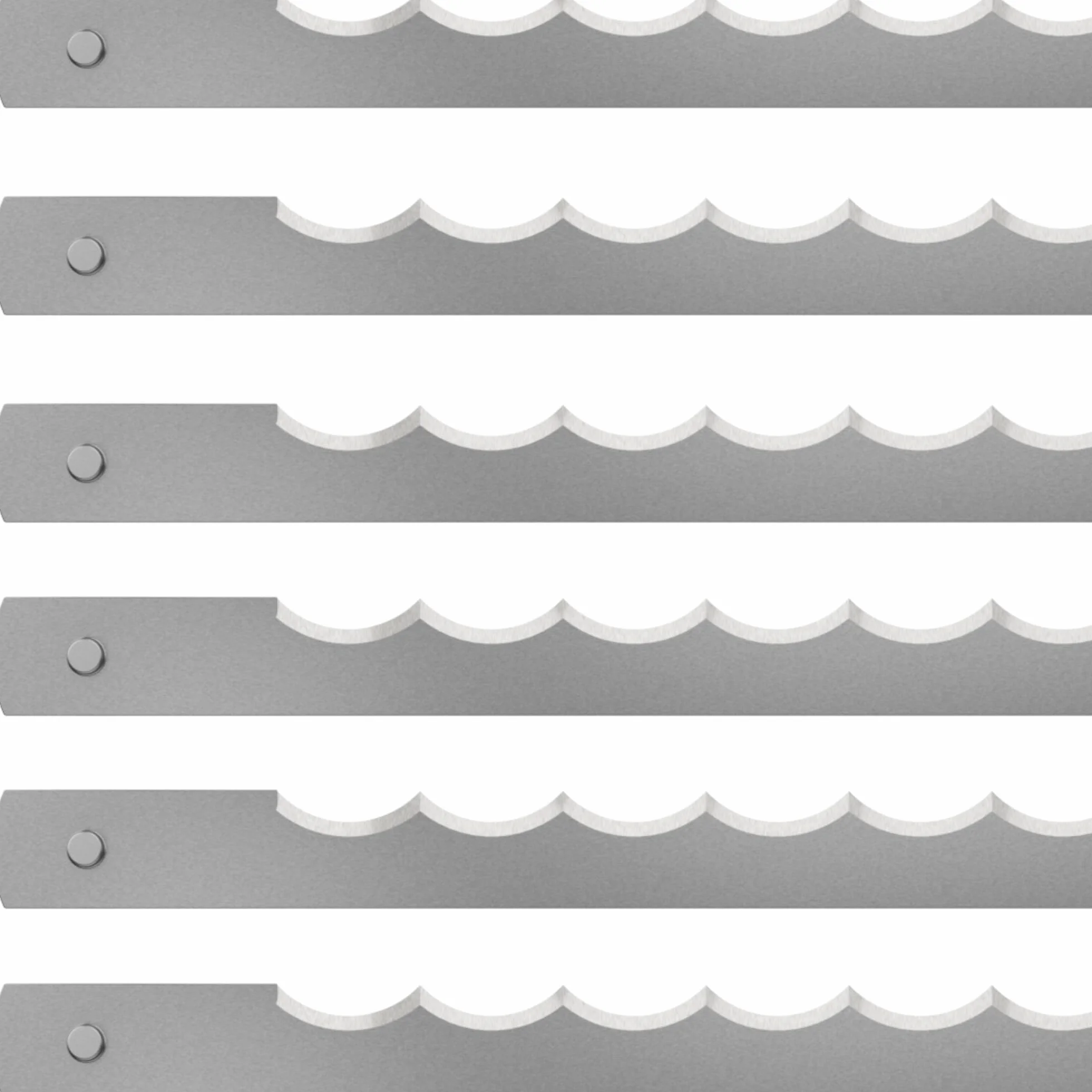 LEHRMANN Coltelli per affettare il pane (50 pz.) 270 x 13 x 0,5 mm senza rivestimento