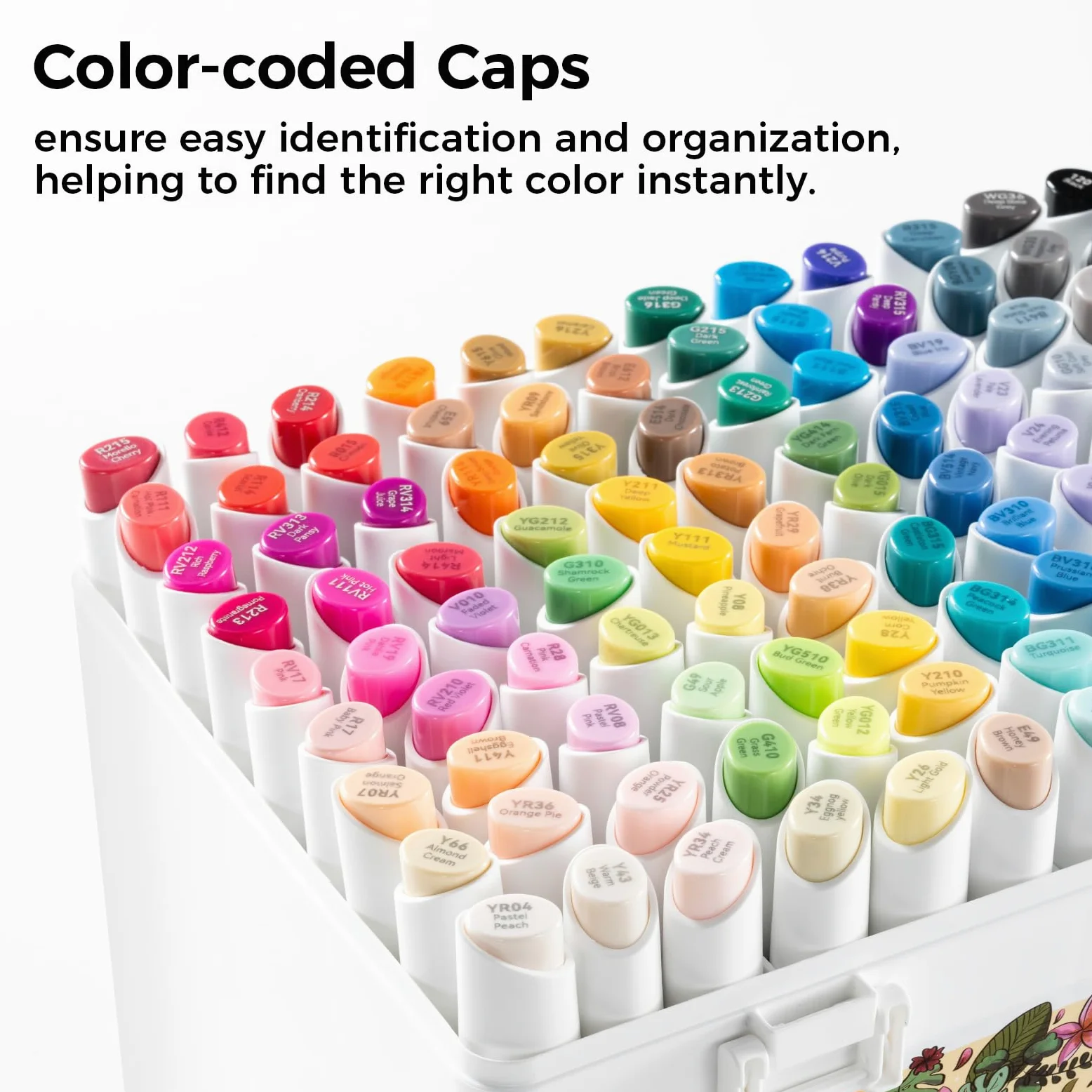 Ohuhu markers, 108+1 colori pennarelli ad alcool a doppia punta fine e sottile, inchiostro sfumabile e ricaricabile per artisti che colorano e disegnano personaggi dei cartoni animati e degli anime