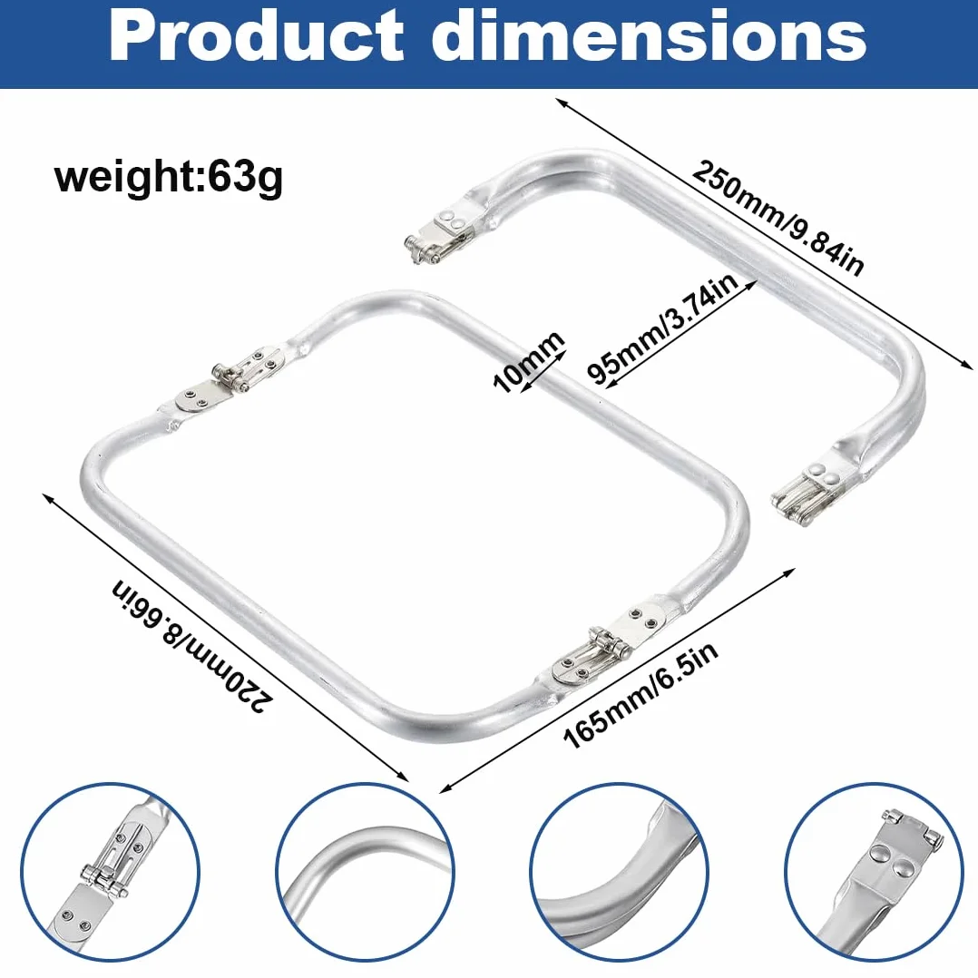 Manici Per Borse Uncinetto 25Cm, Chiusure Per Borse Uncinetto Per Progetti Diy, Accessori