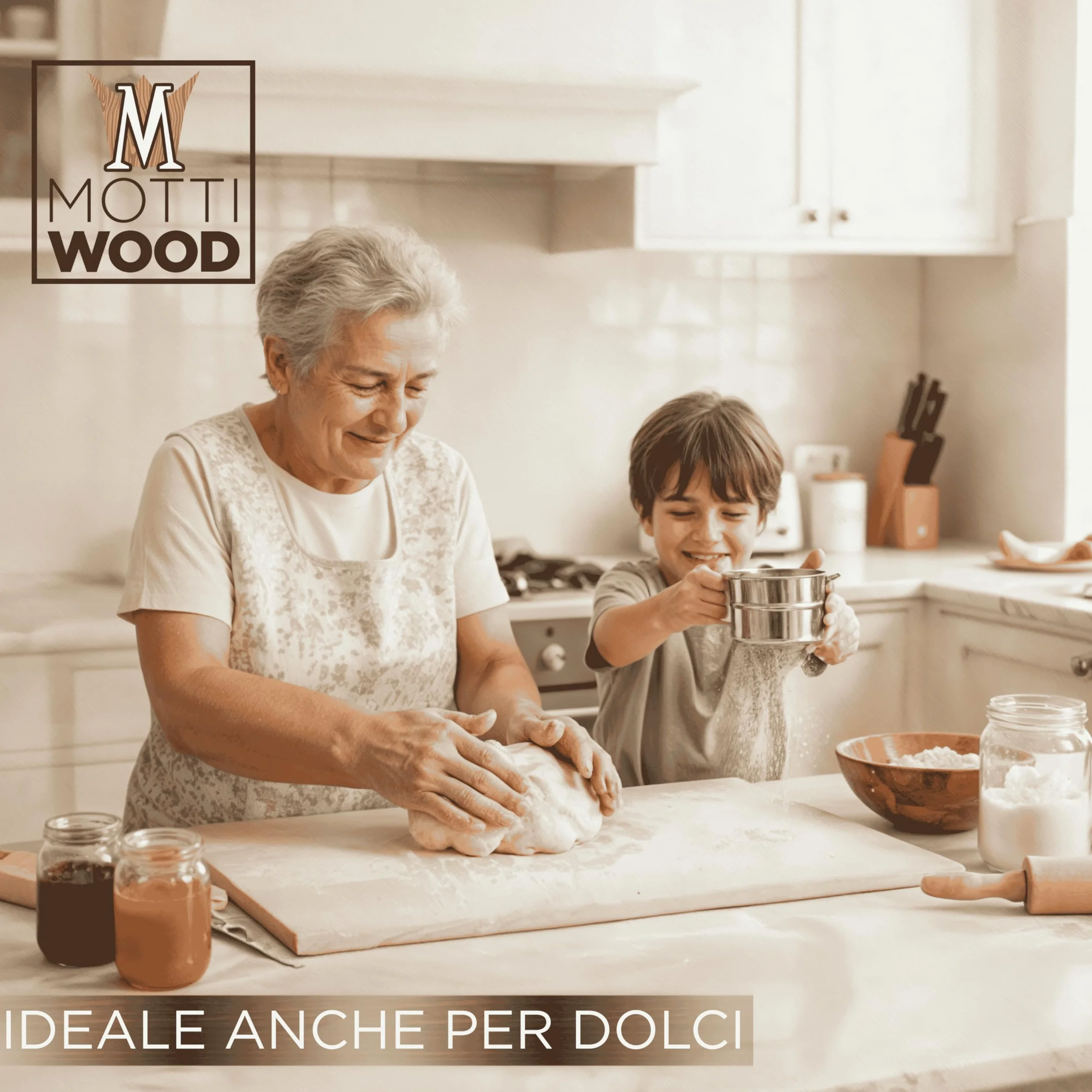 Spianatoia in Legno Abete Naturale 90x55x1,8 cm Asse per Pasta Pizza Dolci Made in Italy
