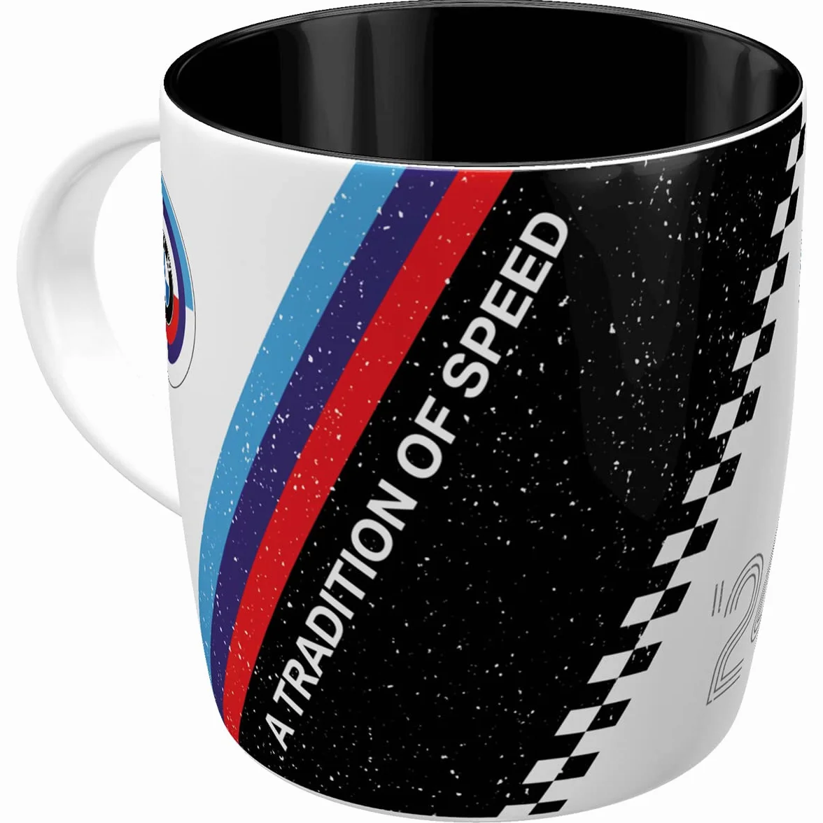 Nostalgic-Art Tazza da caffè retrò 330 ml BMW Motorsport Tradition Of Speed ceramica design vintage