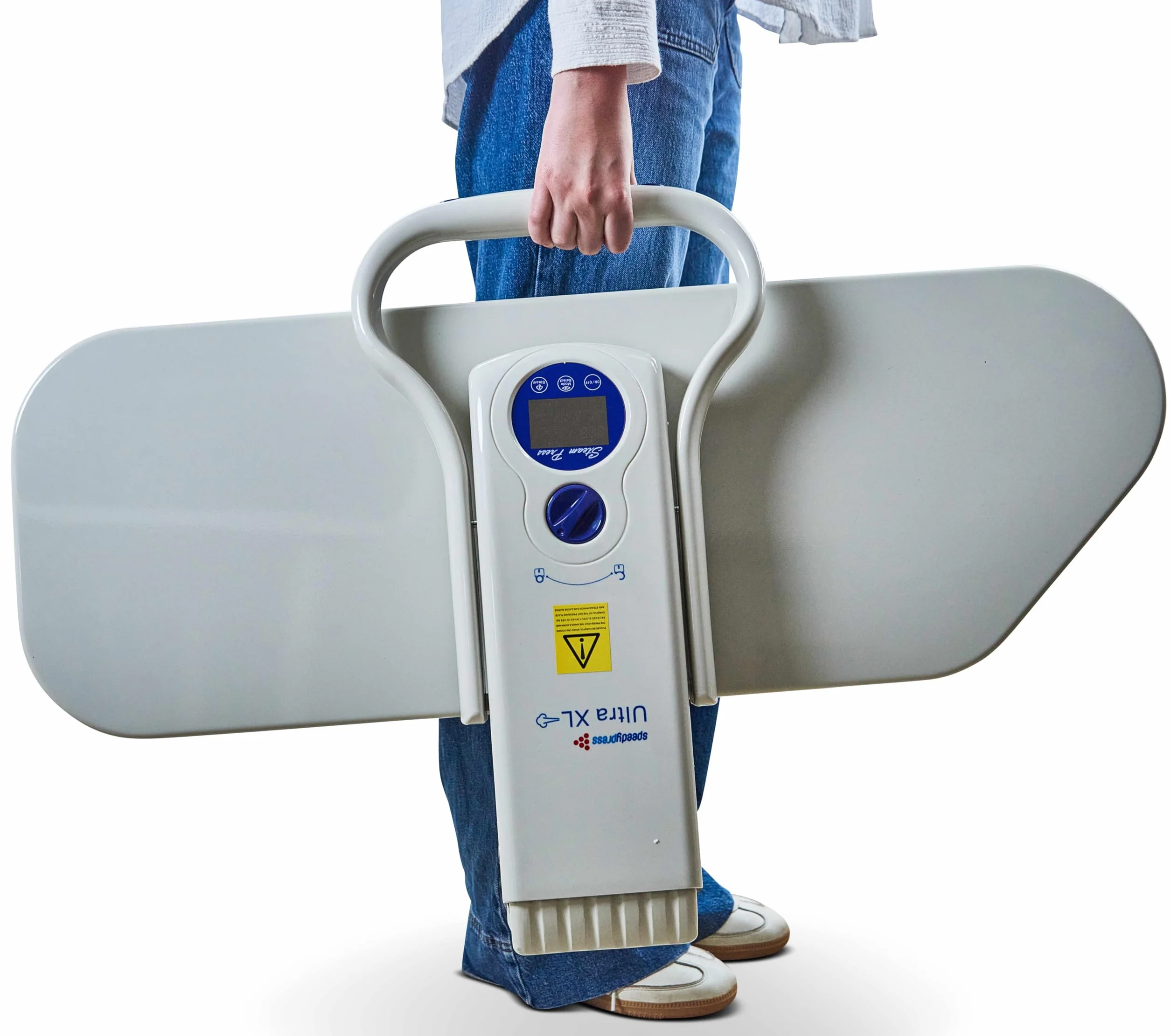 Speedypress Ultra XL Pressa da Stiro a Vapore per la Casa Più Grande e Più Avanzata (90cm x 31cm; 2.200 watt) per Stiratura Super Veloce (+ Copertura Extra e Fondo in Schiuma Inclusa)