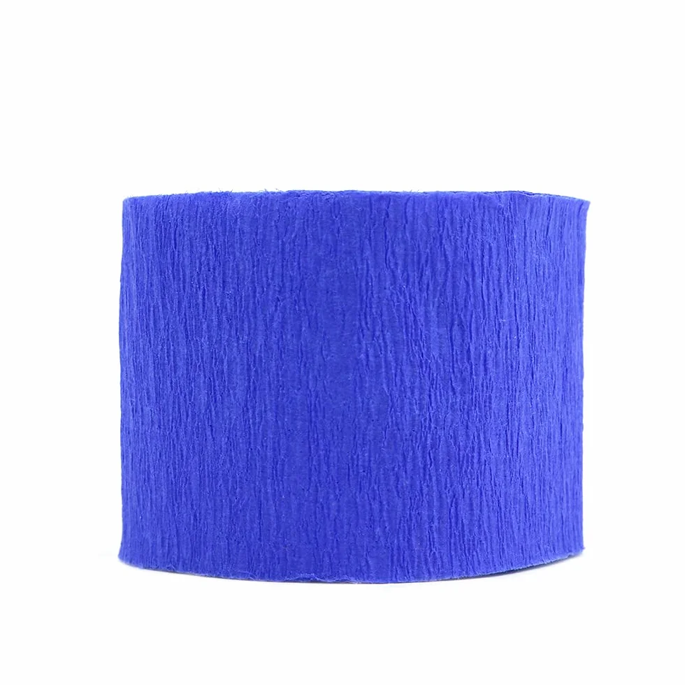 Carta Crespa 20 Rotoli 3,5 cm x 10 m Blu Scuro Decorazione Feste Compleanno Matrimoni