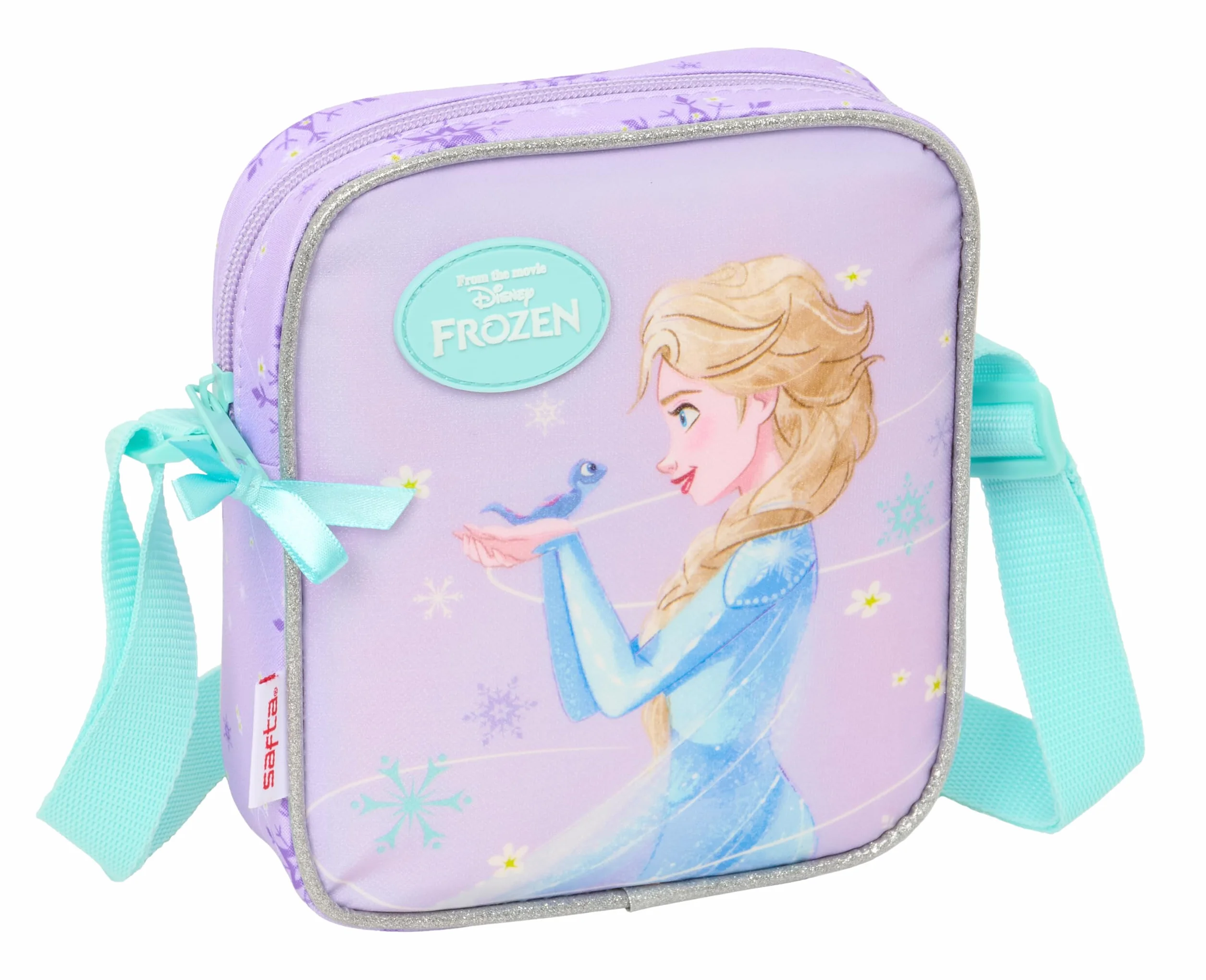 safta FROZEN SPIRIT - Borsa a tracolla per bambini, ideale per bambini dai 5 ai 14 anni, comoda e versatile, qualità e resistenza, 16 x 4 x 18 cm, viola, M, Casual