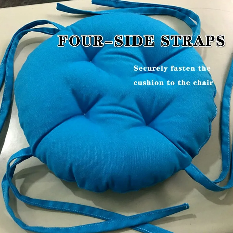 Comodi cuscini rotondi per sgabelli da bar e sedie da ufficio, cuscini elastici in pelliccia spessa, diametro 25-50 cm, eleganti neri, perfetti per bistrot e uso domestico