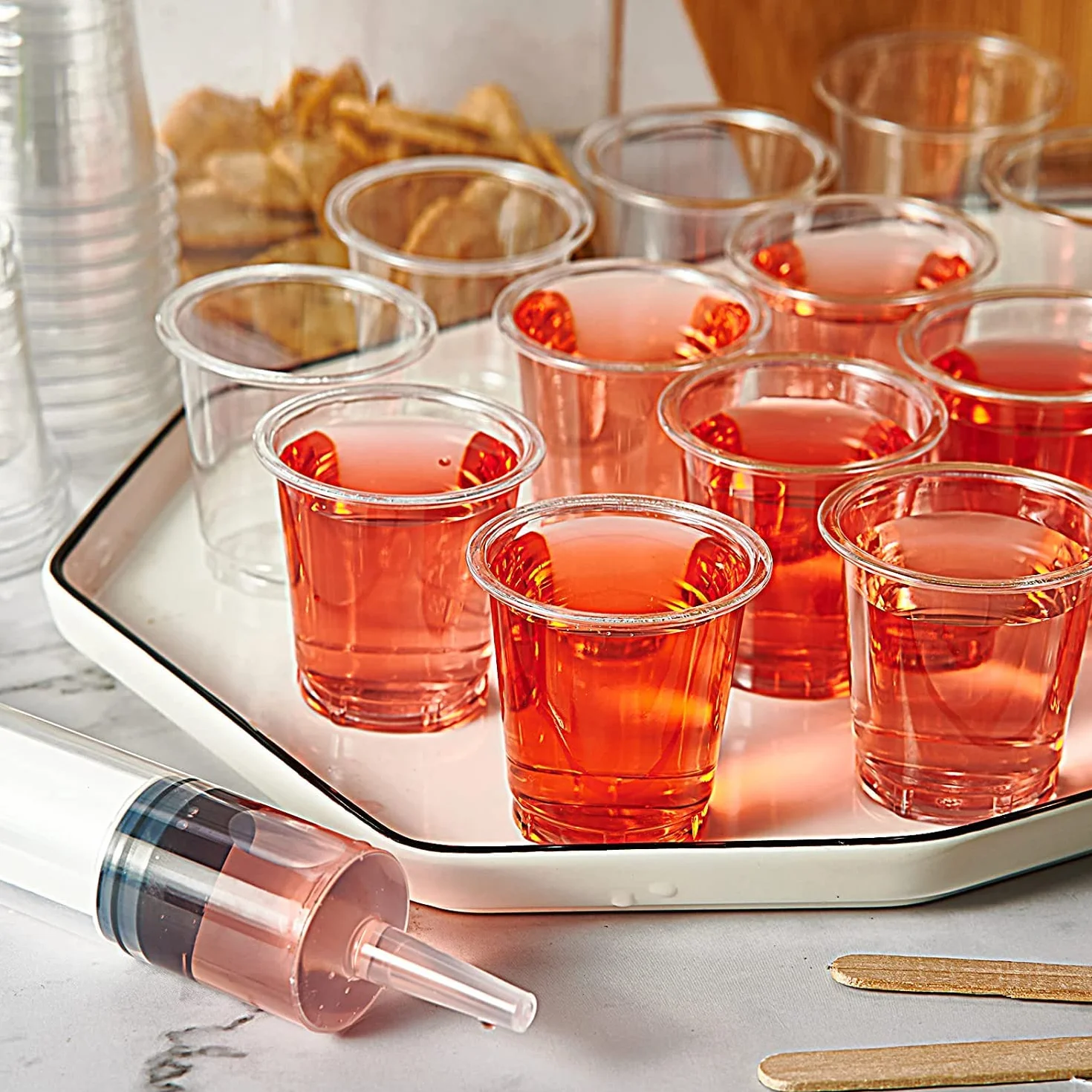 Bicchieri in plastica trasparente 2cl/20ml per Dolci Feste 200 pz