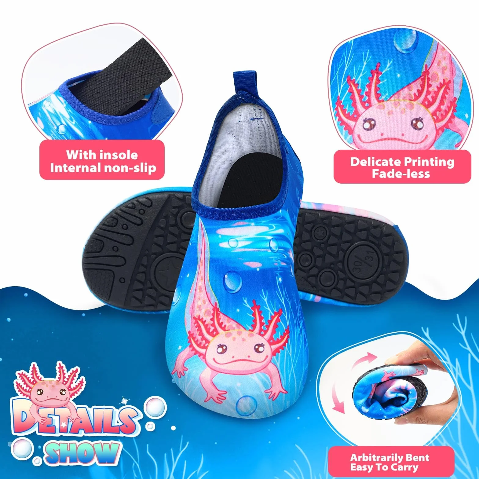 Scarpe da Acqua per Bambini Ragazzi Ragazze Maglia Morbida
