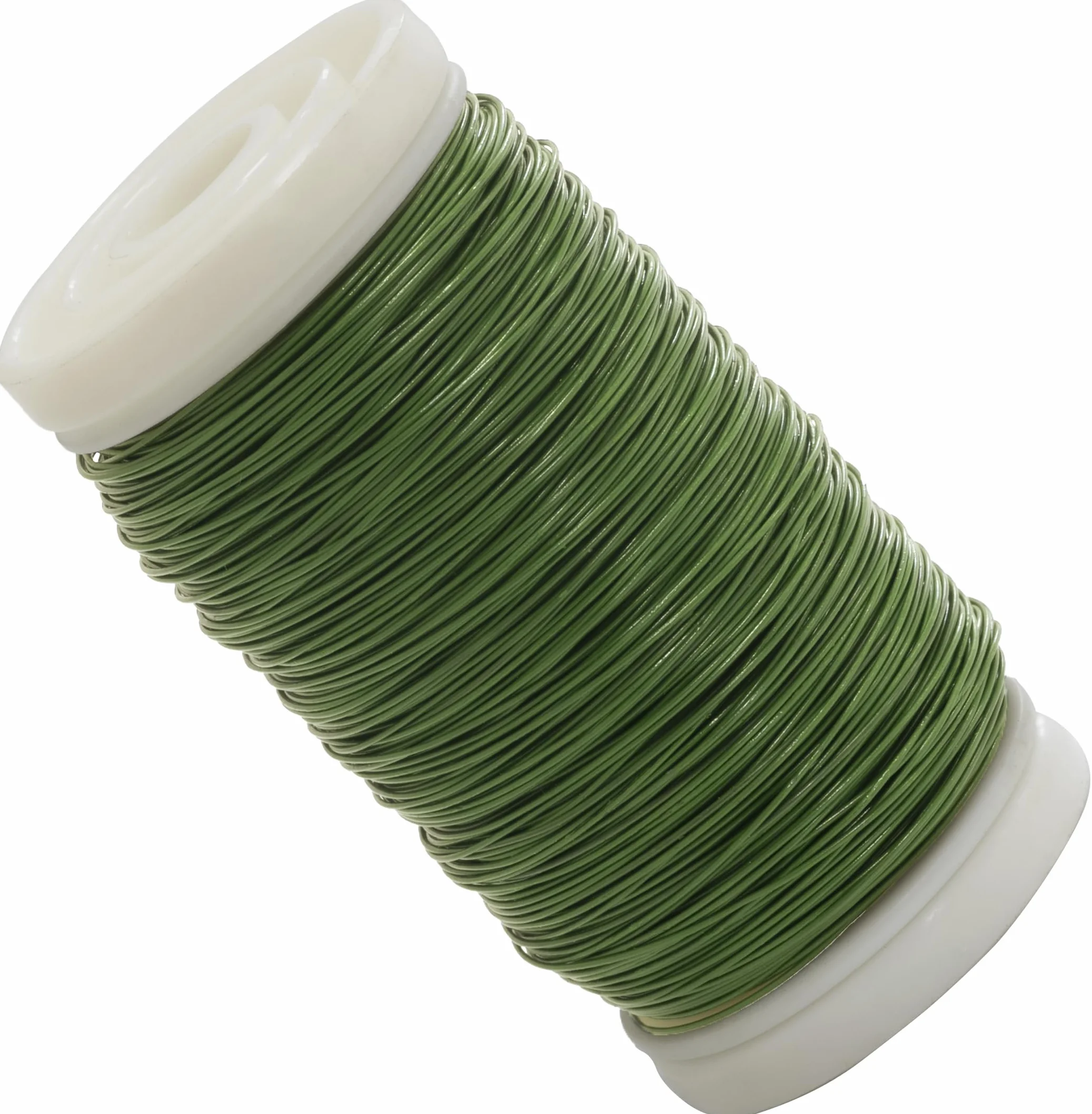 Aerzetix - Bobina di filo rivestito per fioristi 0.35mm x 80 m - per creazioni floreali fai da te artigianato decorazioni tempo libero creativo - in metallo - colore verde