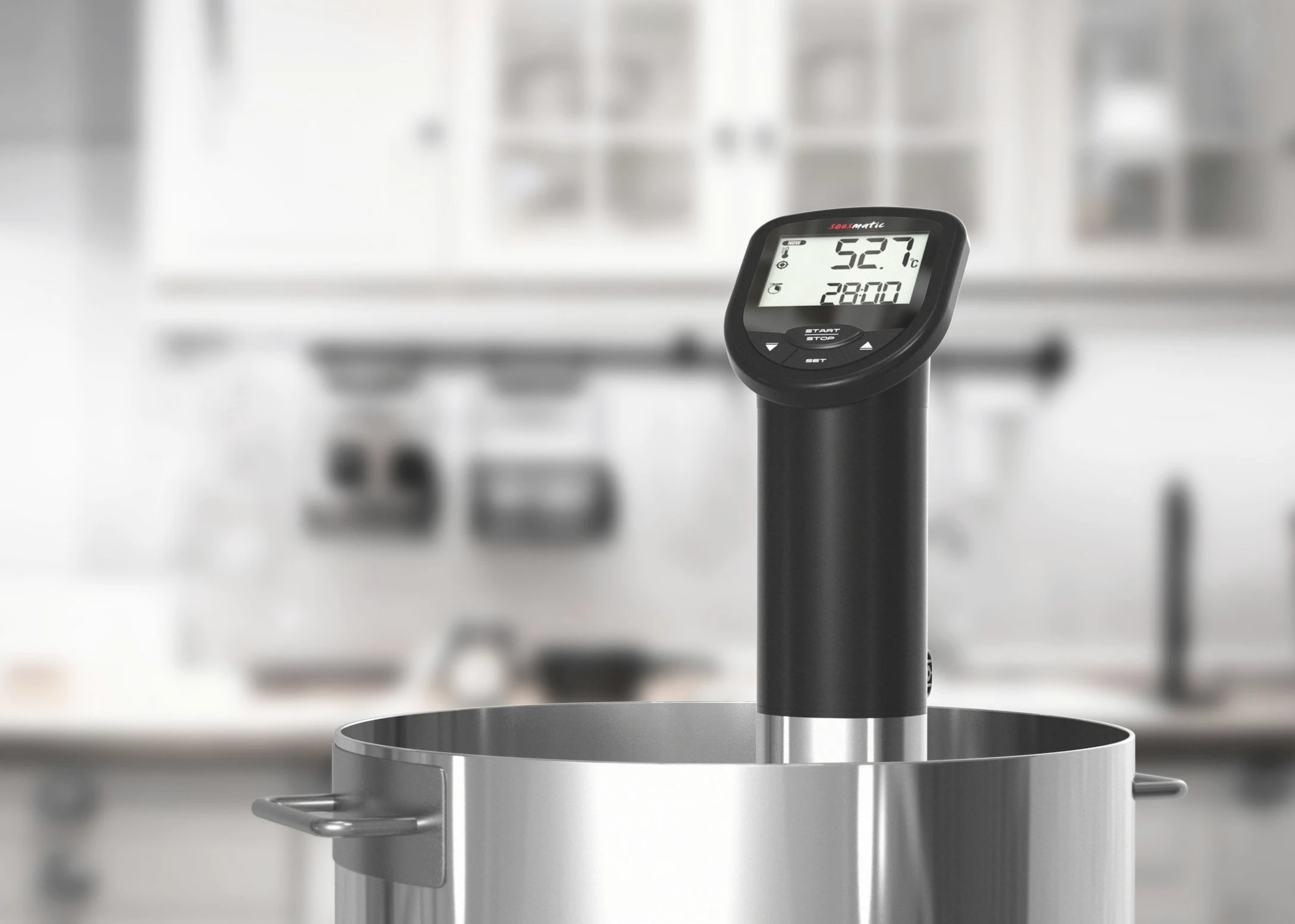 Tfa Dostmann Tfa 14.1550.01 Sousmatic Sous Vide Garer, 1200 W, 25 Litri, 0 Decibel, Stainless Steel, Nero, Taglia Unica