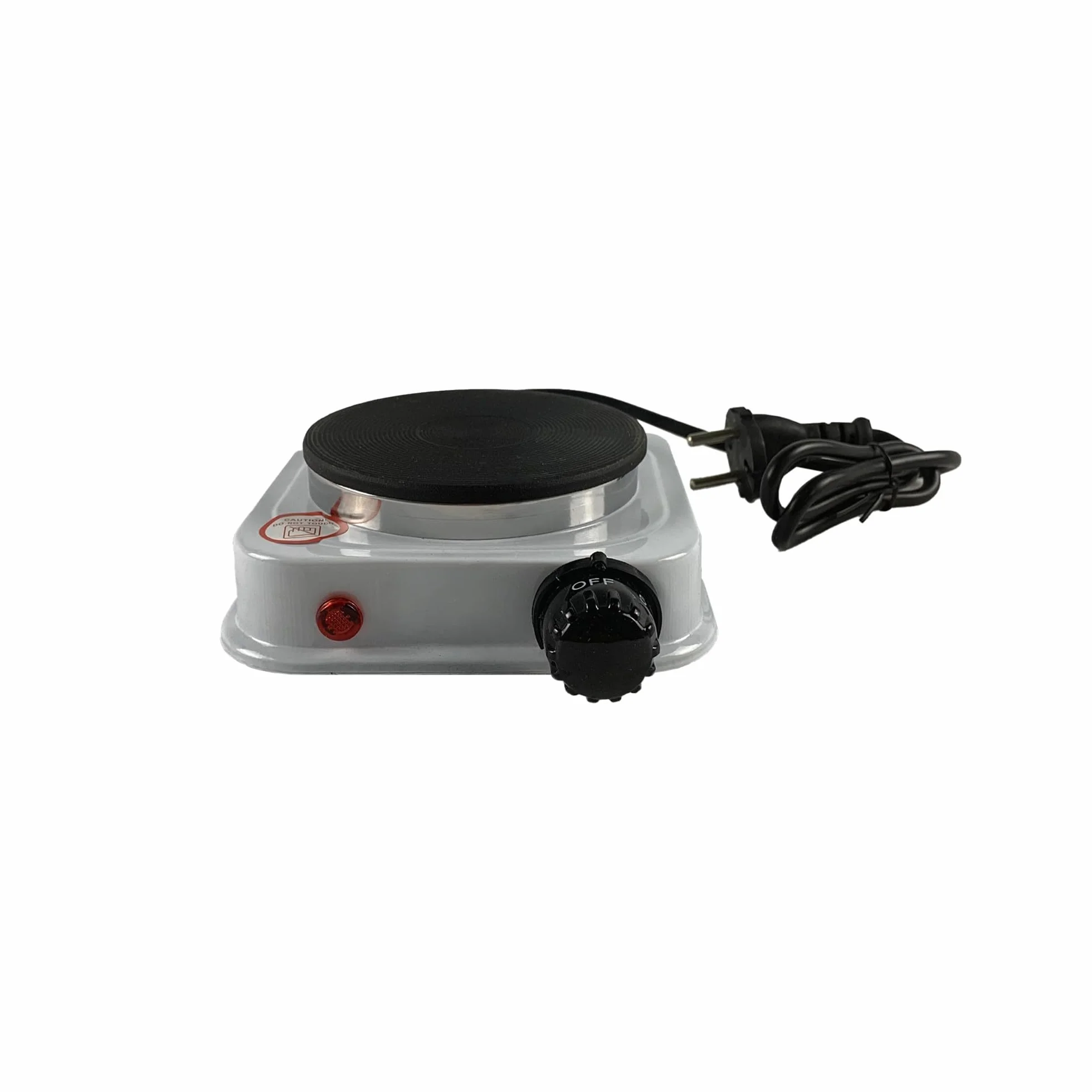 Mini Fornello Elettrico 500W Regolabile Piastra Ghisa Viaggio Campeggio 108 mm