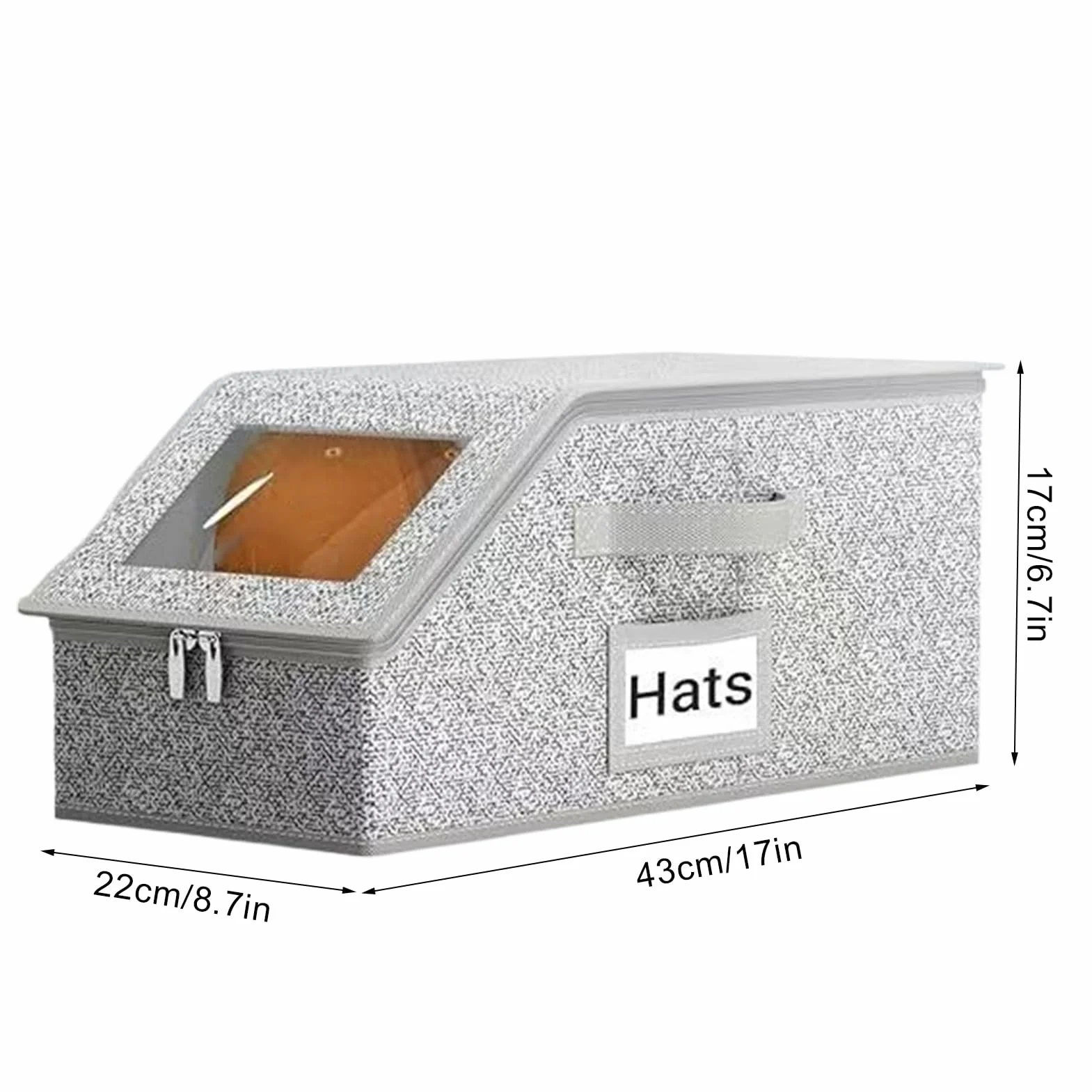 Organizzatore per Cappellini da Baseball Scatola Portacappelli Trasparente Ampia Capacità Coperchio Trasparente Custodia Resistente