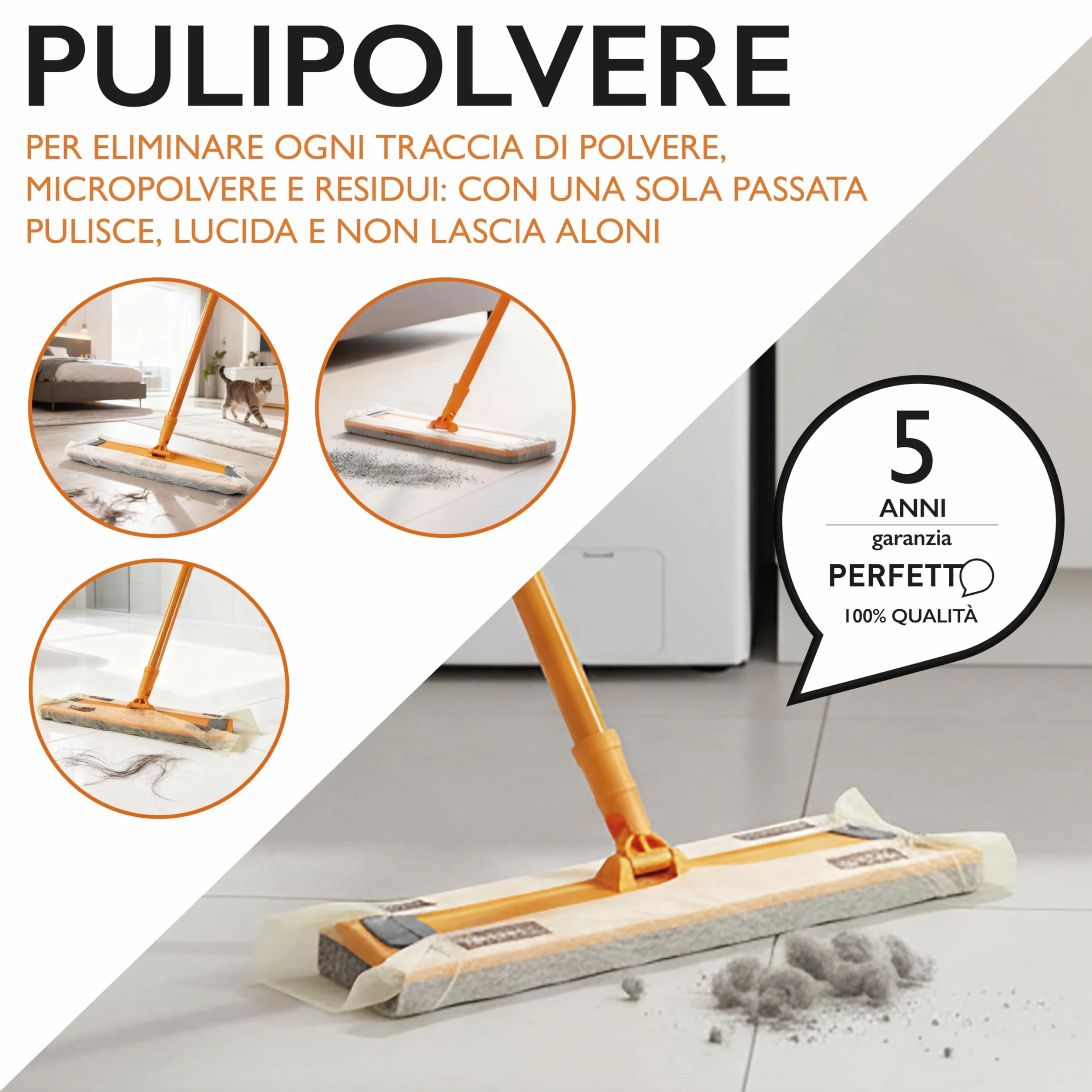 Perfetto Scopa Pulipolvere 20 Retine