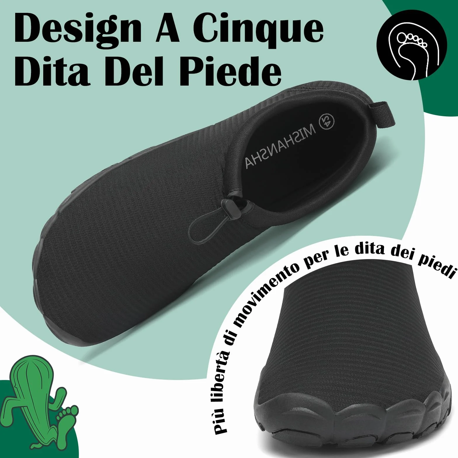 Mishansha Scarpette Scoglio Uomo Donna Scarpe da Acqua Asciugatura Rapida 36-46 EU