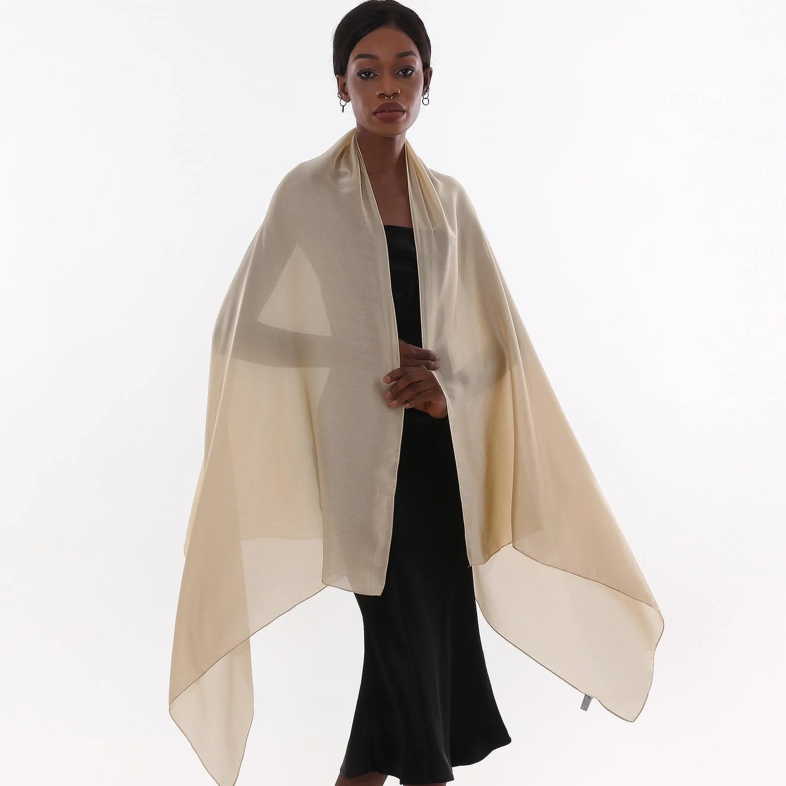 Sciarpa Donna Leggera Pashmina Stole Primavera Estate Cerimonia Elegante