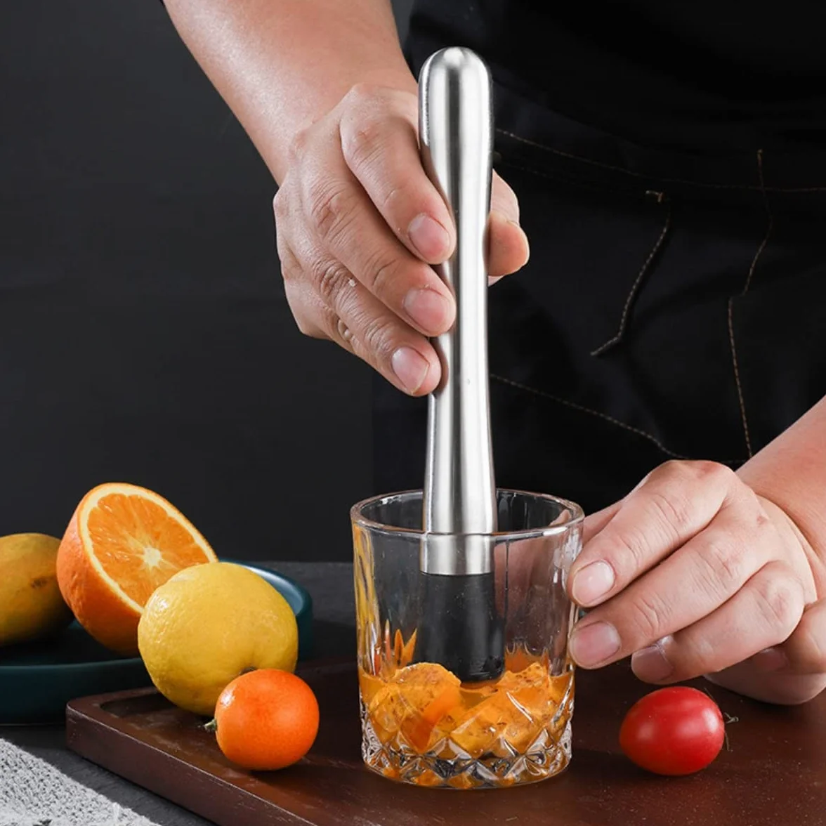 Pestello da Cocktail 25 cm Acciaio Inossidabile Schiacciapatate Limone