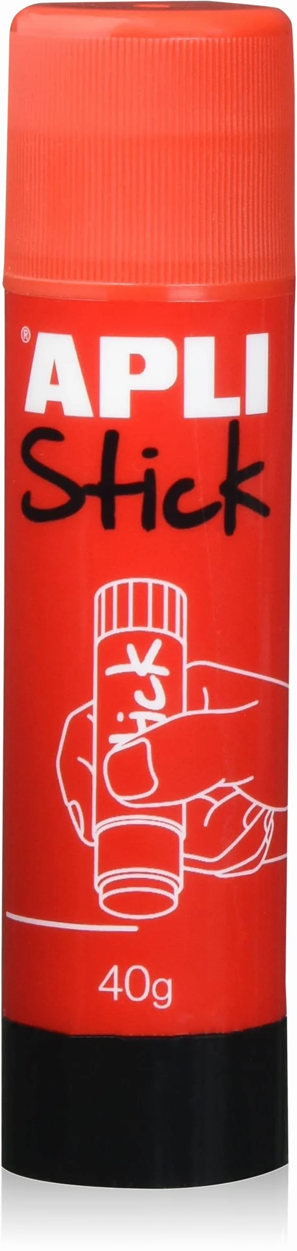 Apli Kids 12147 Stick di colla adesiva, 40 g, Rosso, 1 pezzo