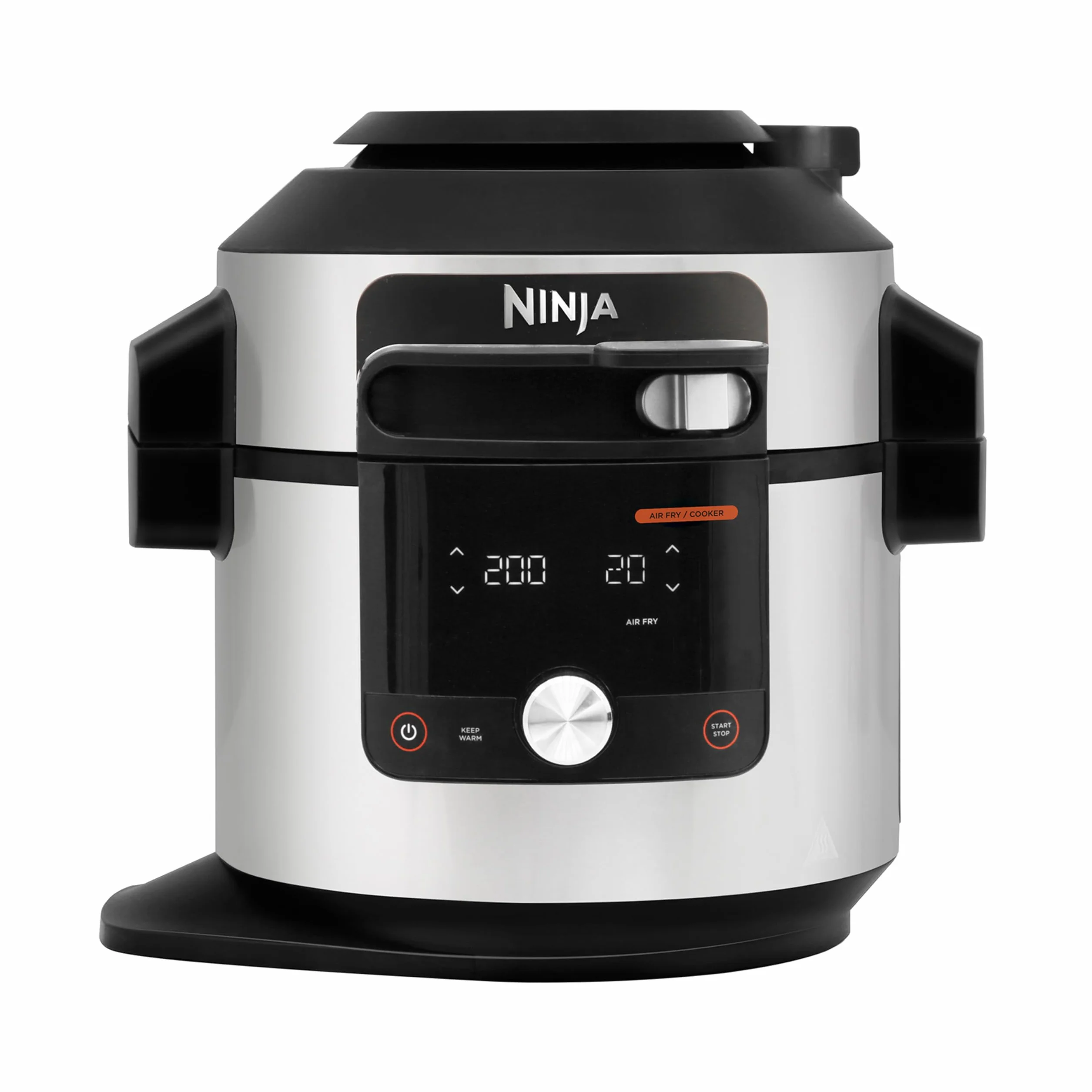 Ninja Foodi MAX Multicooker 7.5L OL750EU - SmartLid, Sonda Digitale, 14 Funzioni, Pentola a Pressione, Friggitrice ad Aria, Acciaio