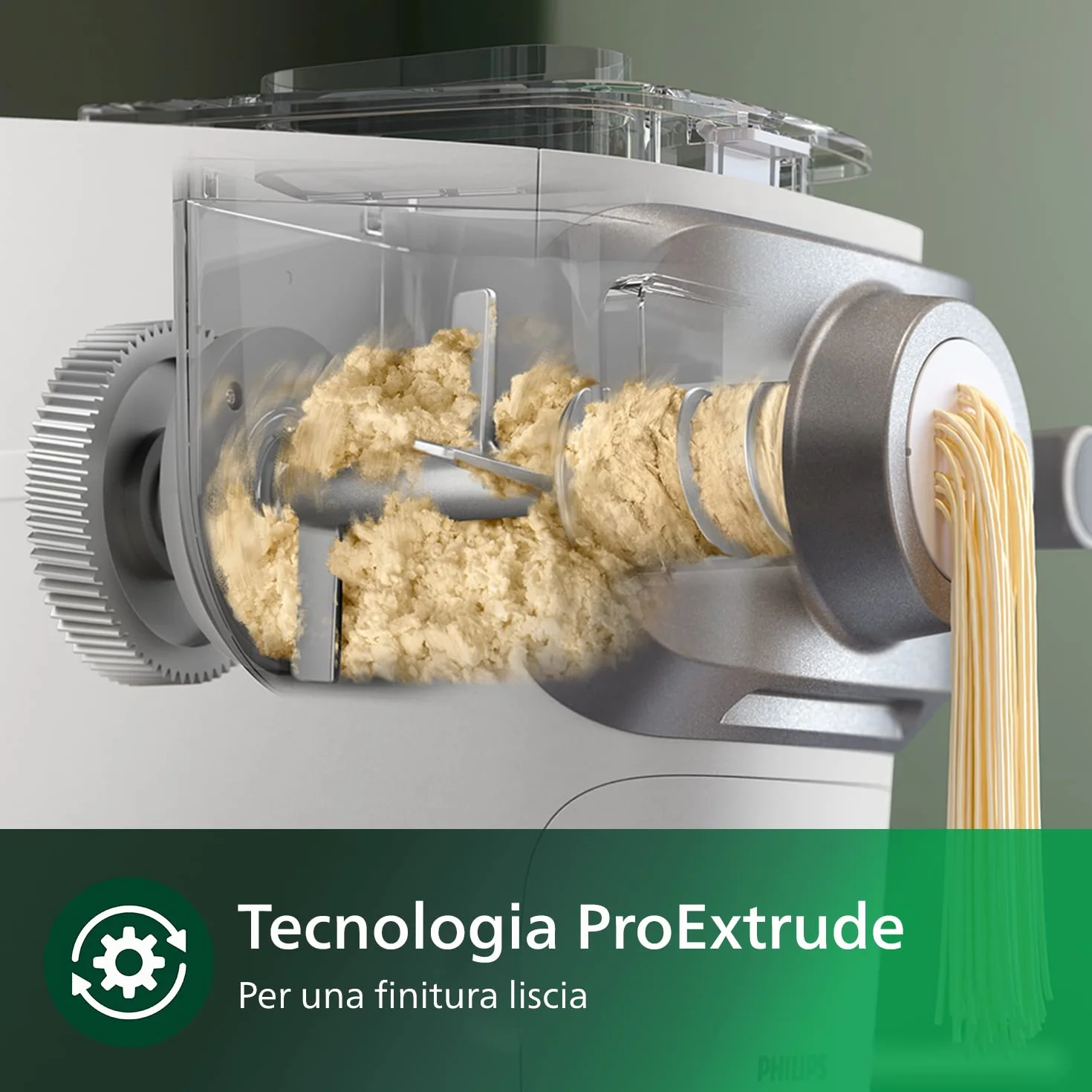 Philips Macchina Per La Pasta Serie 7000 ProExtrude Automatica 6 Trafile Bianco HR2660/00