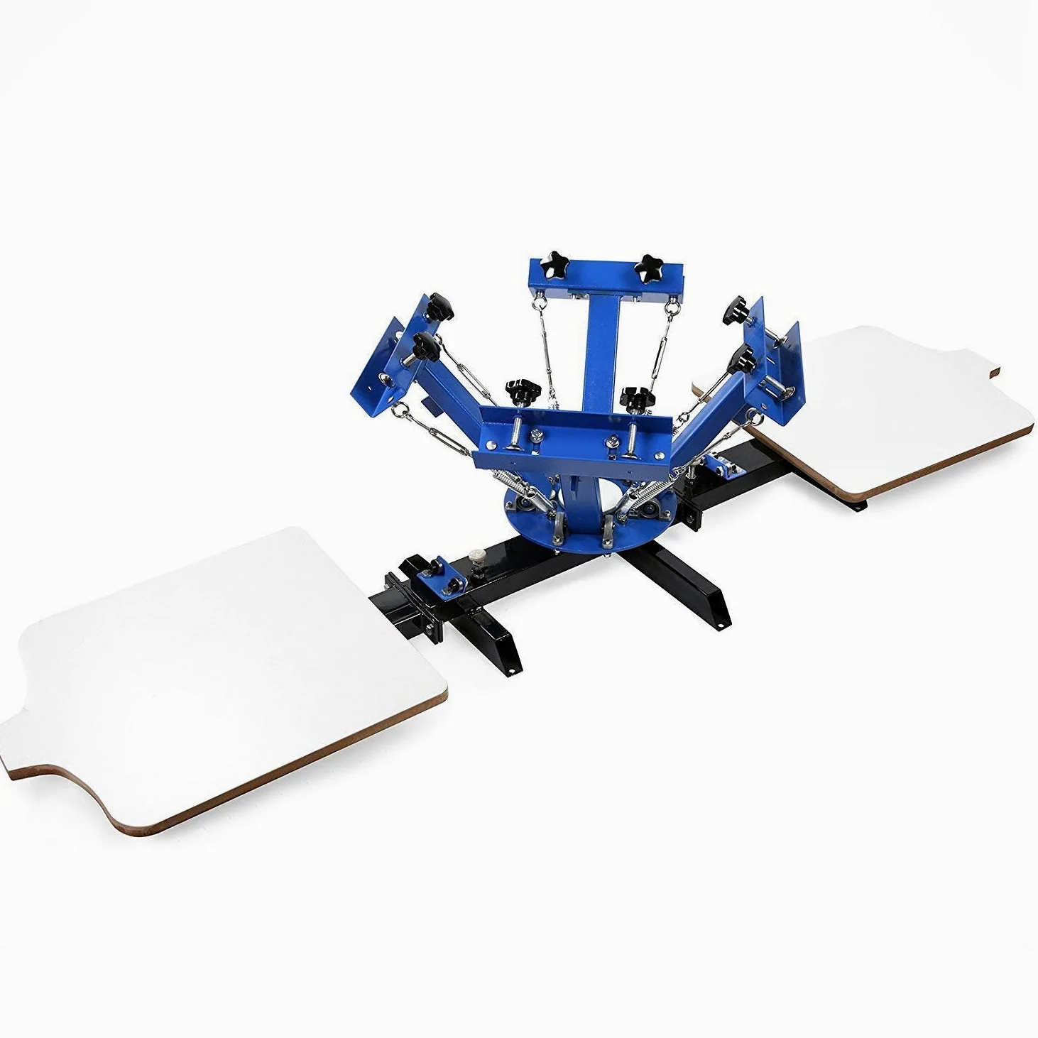 Silk Screen Printing Machine 4 Colore 2 Stazione Screen Printing Machine Stampa Serigrafica Macchina da Stampa T-Shirt Removibile