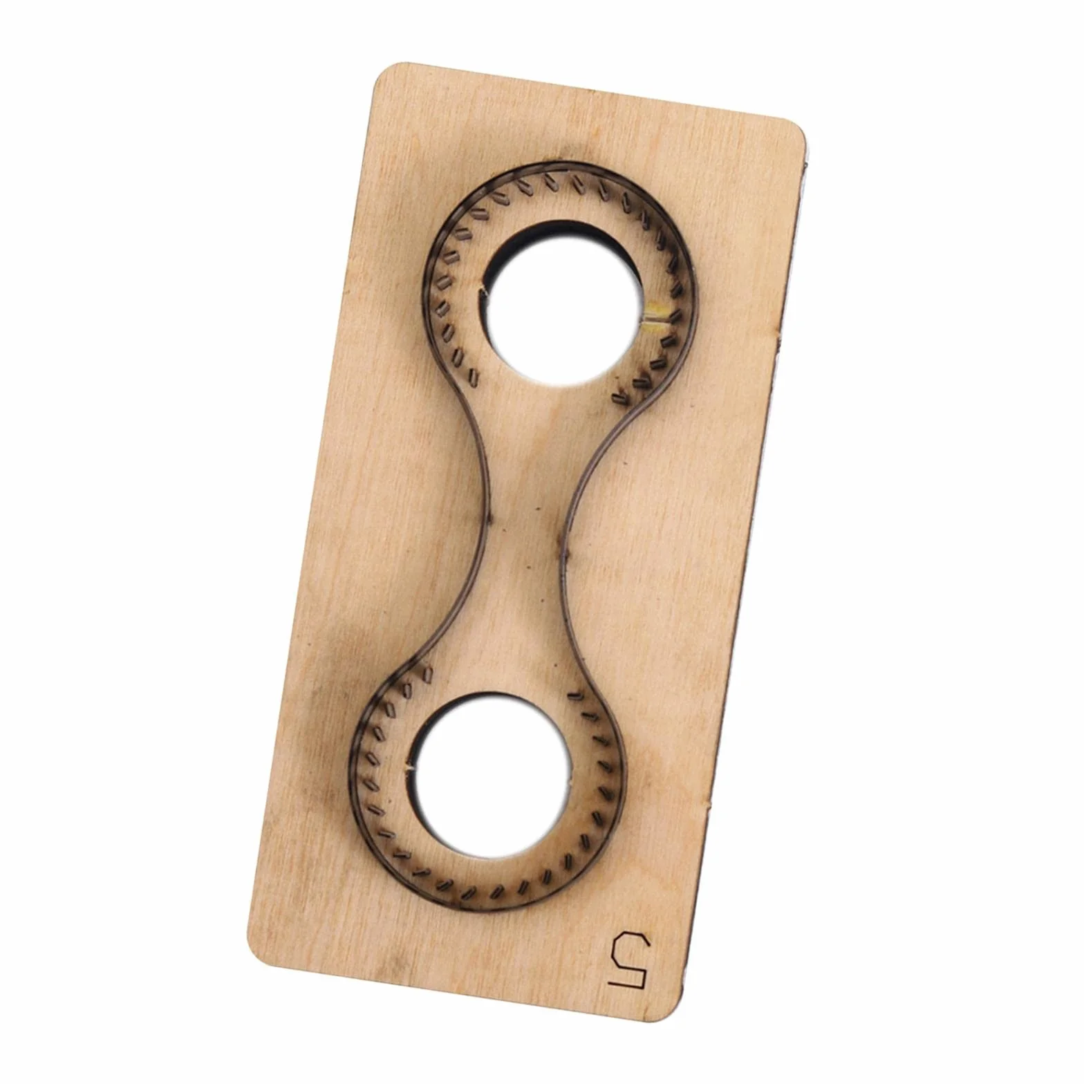 Set di Strumenti per Portachiavi in Legno da 1 Pezzo Fustelle in Metallo per Artigianato in Pelle