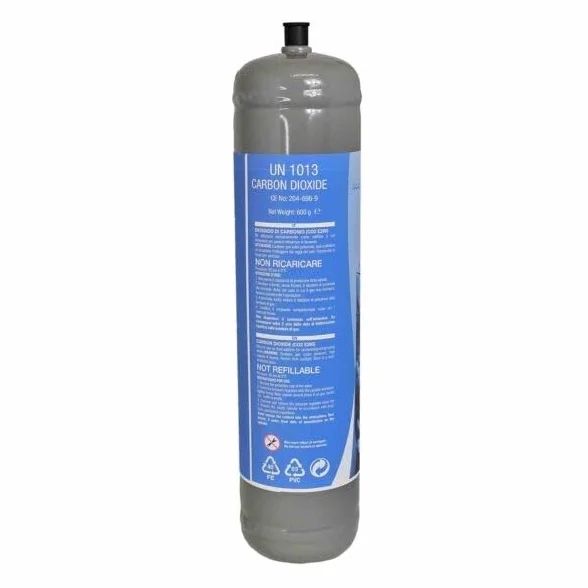 TermoidraulicaRV® 4 bombole CO2 monouso e290 uso alimentare acqua frizzante per gasatori e refrigeratori acqua attacco M11x1 Edenya®