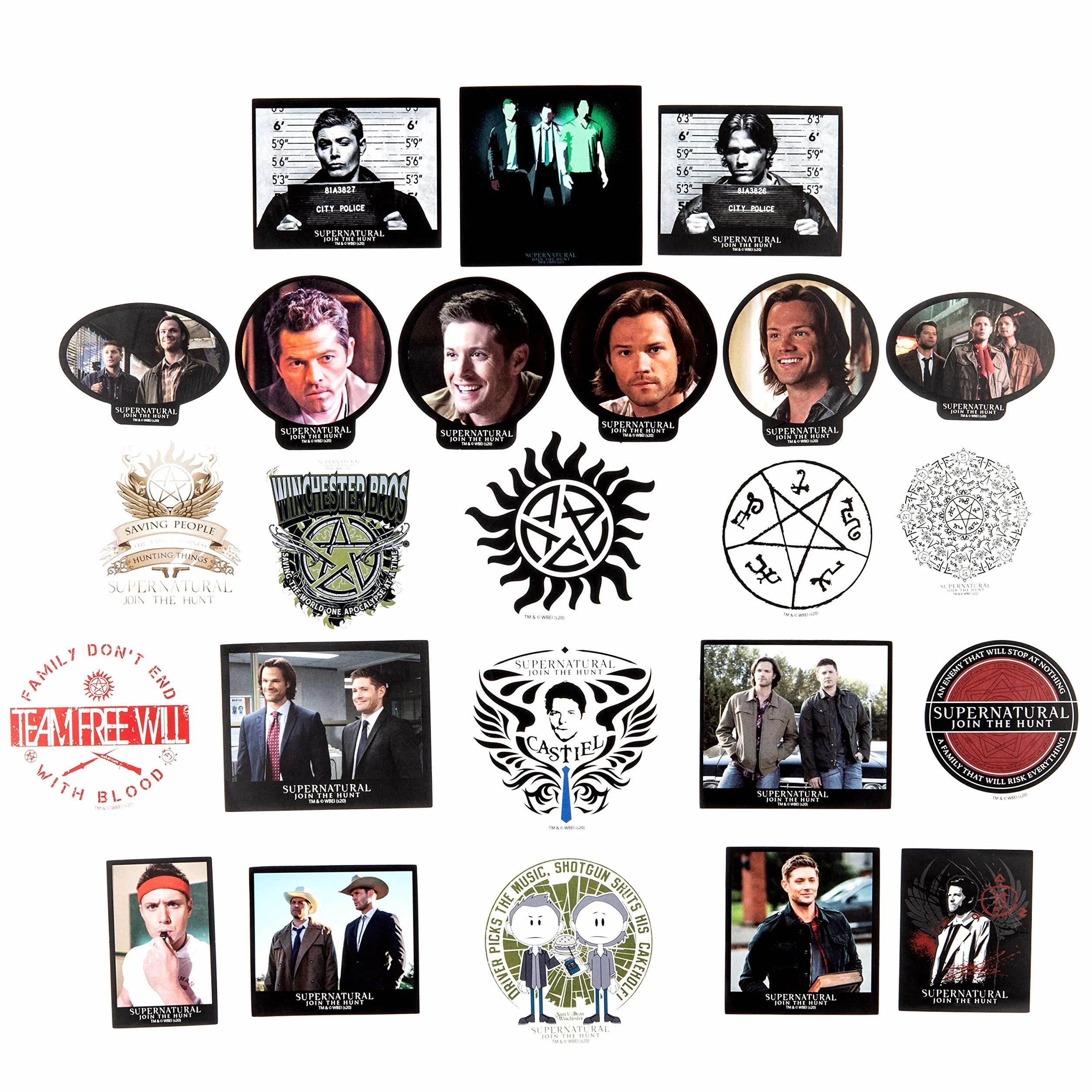 CON*QUEST Supernatural and John Journals Decalcomanie Set