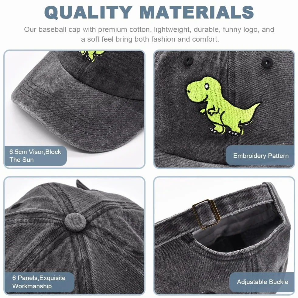 Cappellino Baseball Bambino con Occhiali da Sole Protezione UV Regolabile 2pcs