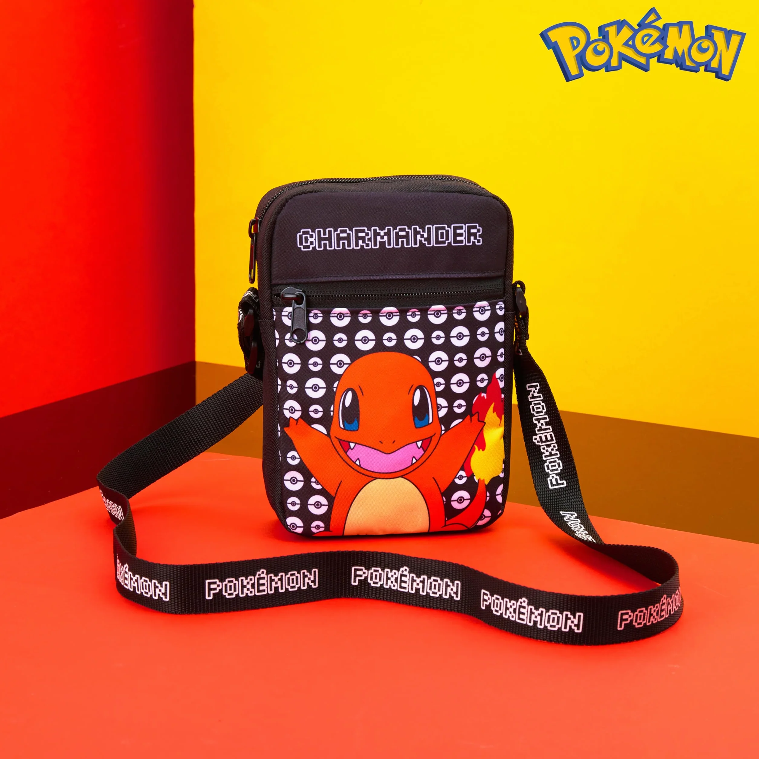 Pokémon Borse a Tracolla per Bambini, Borsetta a Tracolla con Tasche, Borsello Versatile Scuola Viaggio Unisex Bambini Pikachu Gadget