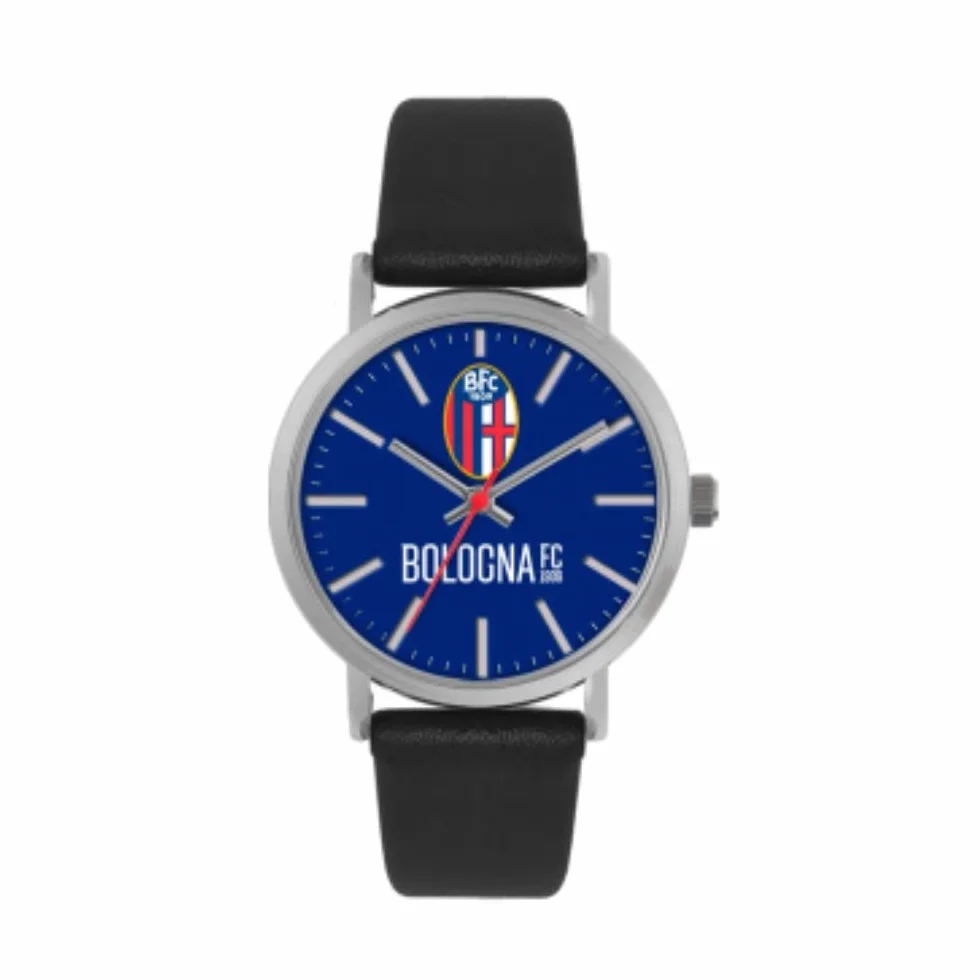 Bologna FC 1909 Orologio Pelle Nero Unisex Adulto