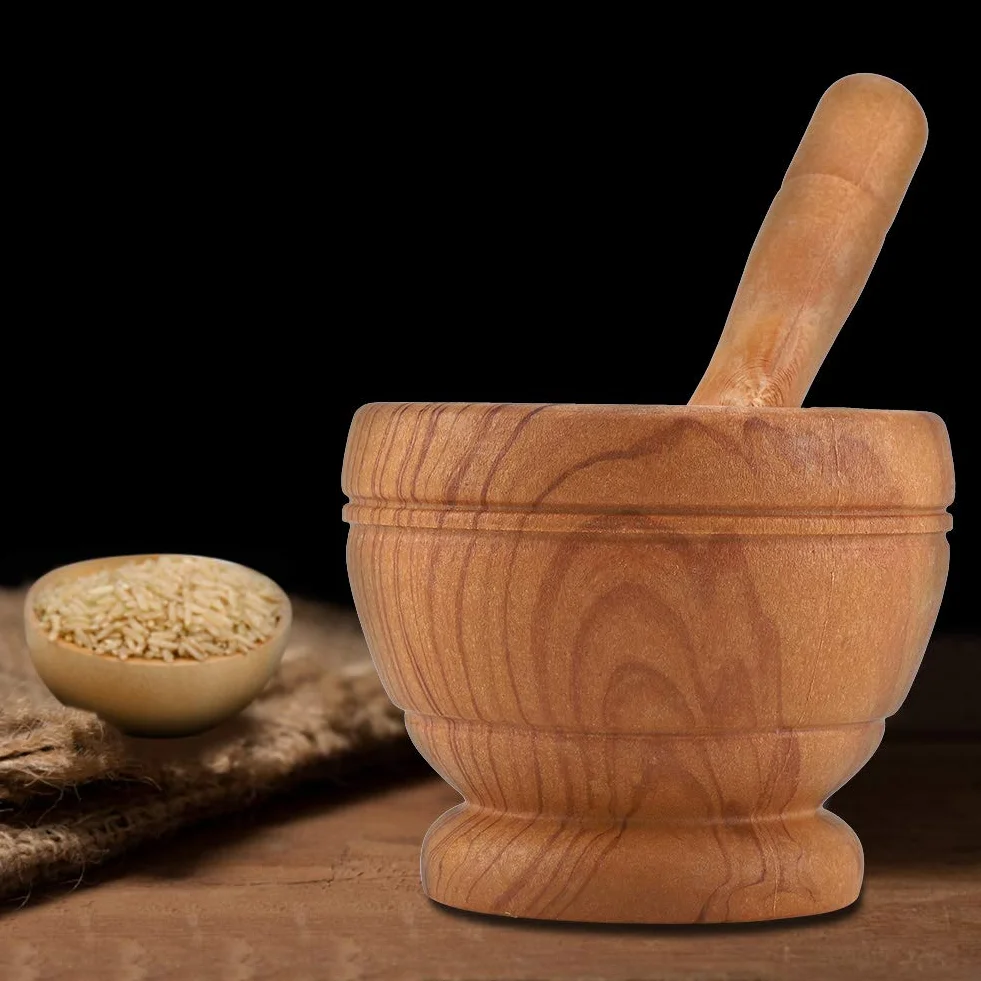 Set di Mortaio e Pestello, Smerigliatrice Manuale in Plastica per Aglio, Utensile da Cucina per Macinare Le Spezie(#1)