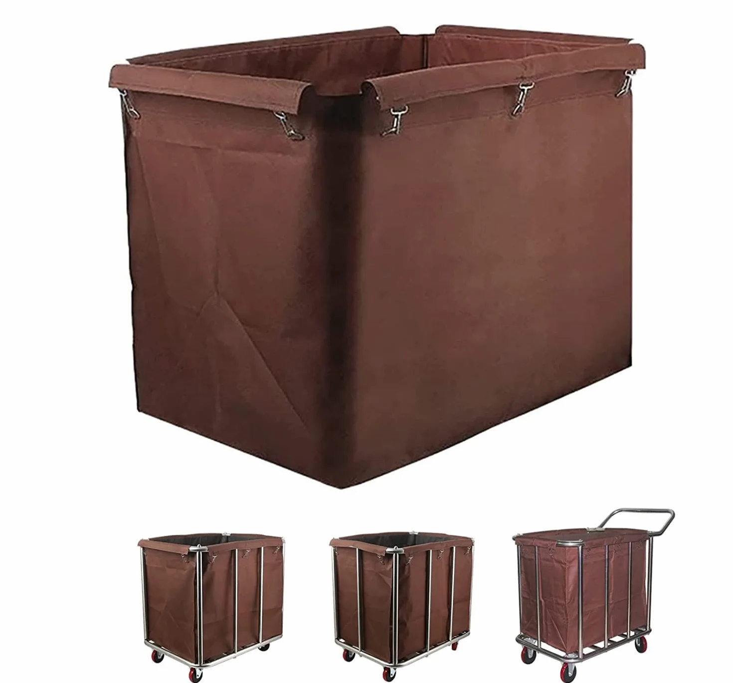 Borsa di Ricambio per Carrello della Lavanderia, Borsa di Fodera di Ricambio per Borse di Stoccaggio Rettangolari e Impermeabili in Tessuto Oxford per Carrello Cestino Commerciale