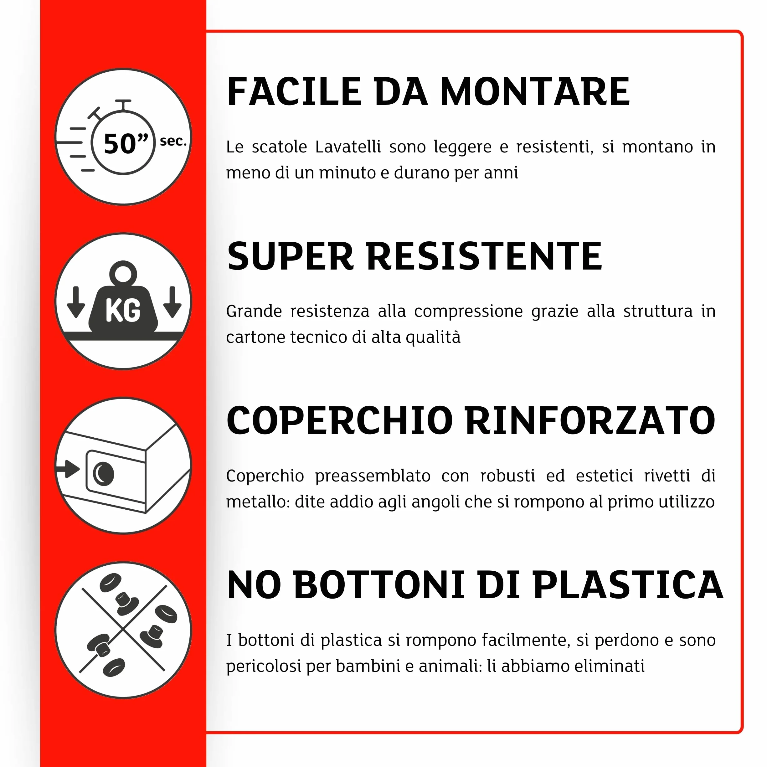 Lavatelli Set 6 Scatole armadio cartone floreali 39x50x24 cm Organizer salvaspazio
