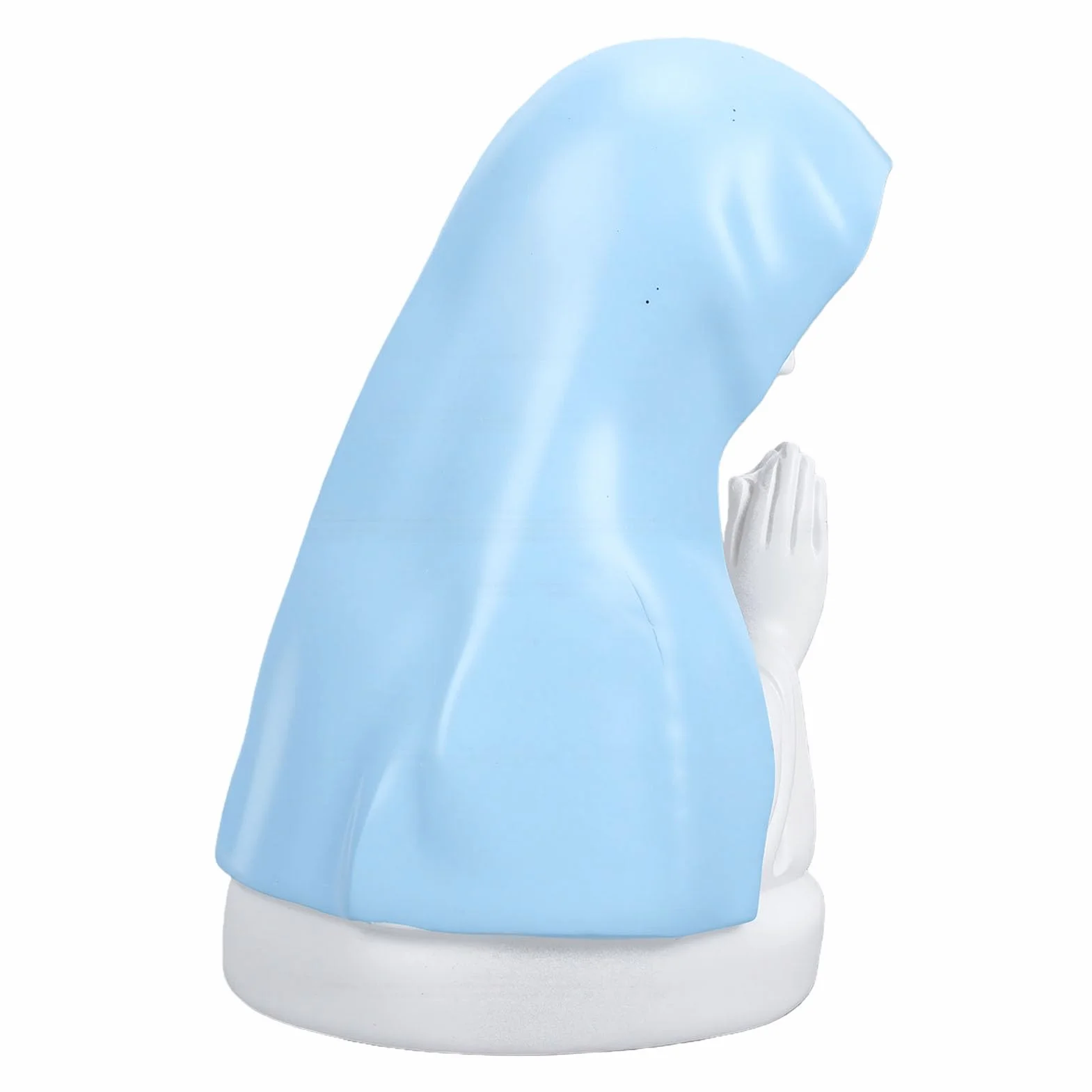 Mumusuki Statua della Vergine Maria con Luce Notturna, Elegante Lampada da Statua Religiosa Lampada da Scrivania Decorativa in Resina per la Decorazione del Soggiorno della Camera da