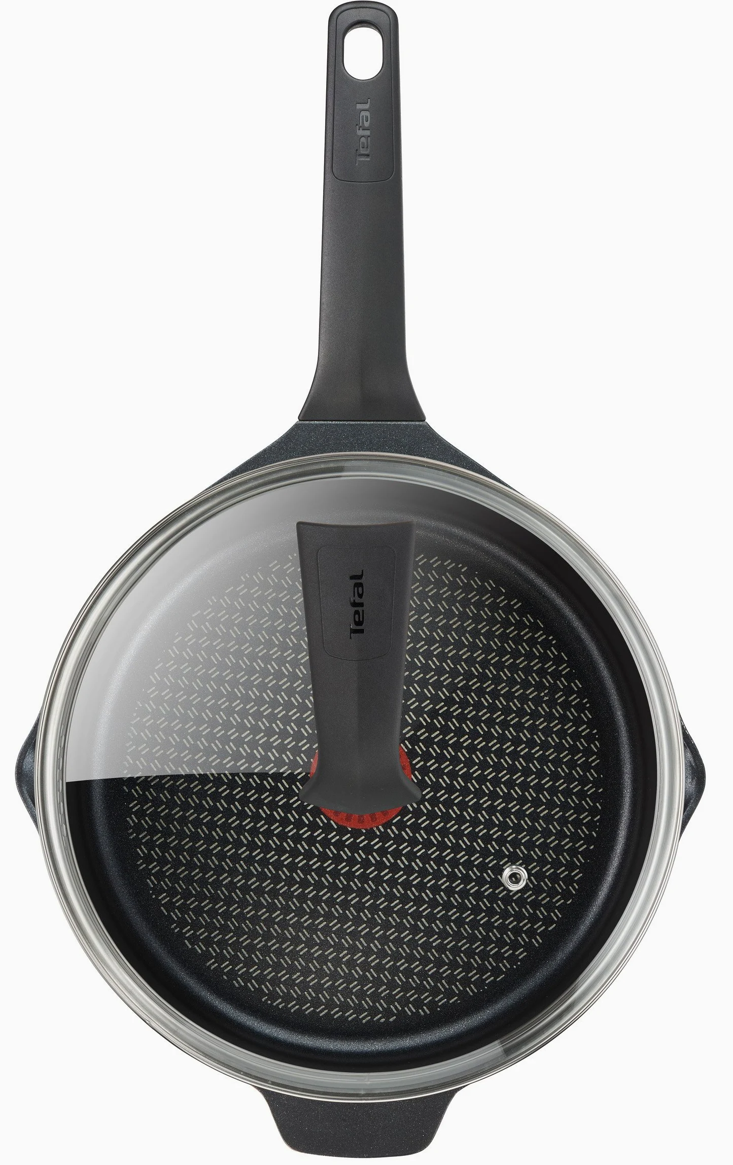 Tefal E2153334 Aroma - Padella in alluminio pressofuso con coperchio, 26 cm, colore: Nero