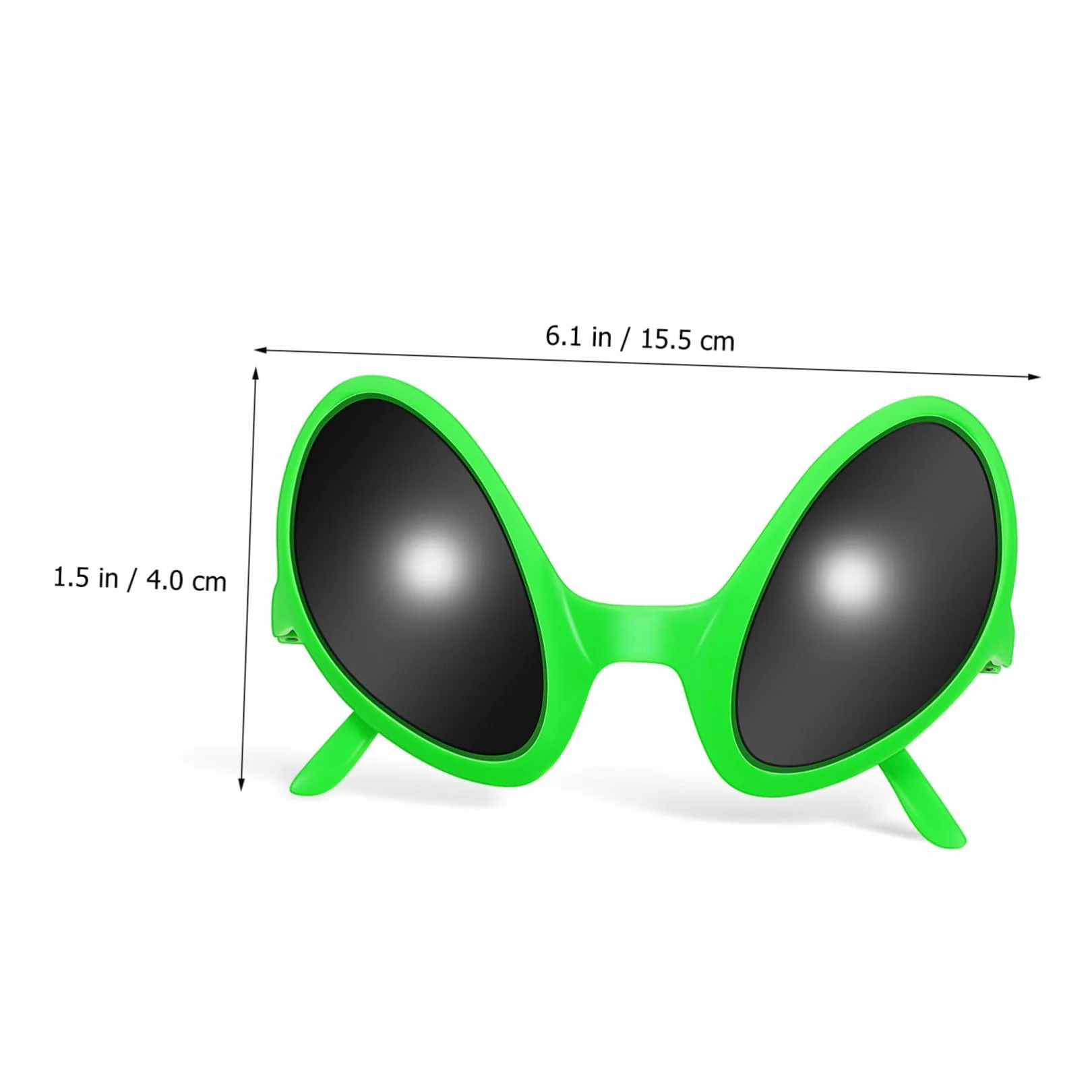 TEHAUX 4 Pezzi Occhiali da Sole Alieno Decorativi in Abs per Feste e Raduni di Amici, Accessori Divertenti e Photo Props per Teenager e Uomini