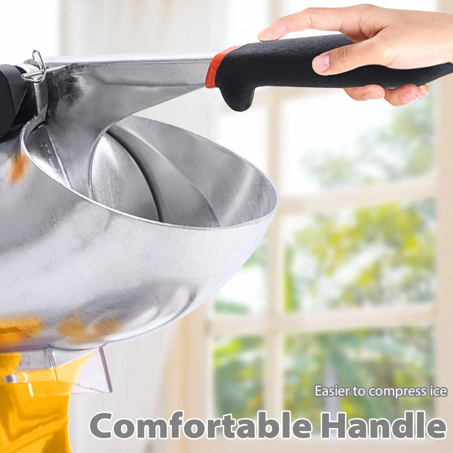 Frullatore elettrico per ghiaccio 500 W 2000 giri/min, rompighiaccio in acciaio inox 65 kg/h, doppio coltello Ice Shaver Machine con ciotola, Ice Crushers Machine per la preparazione di frullati