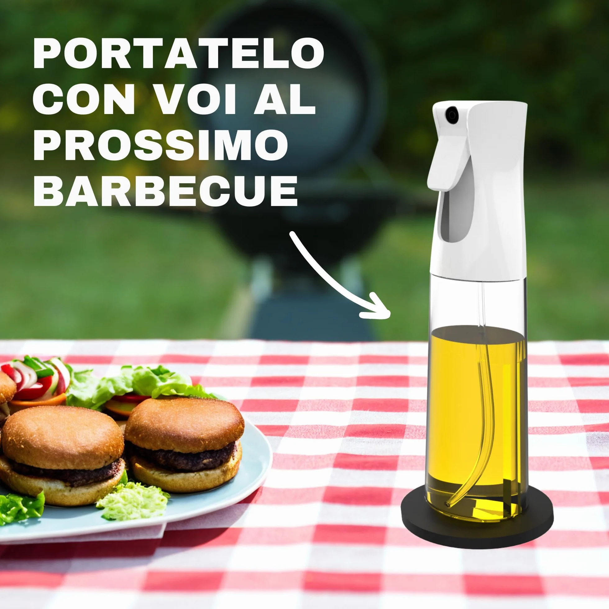 Spruzzino Olio per Friggitrice Aria 300ML 2 Pezzi Nebulizzatore Senza BPA Vaporizzatore da Cucina