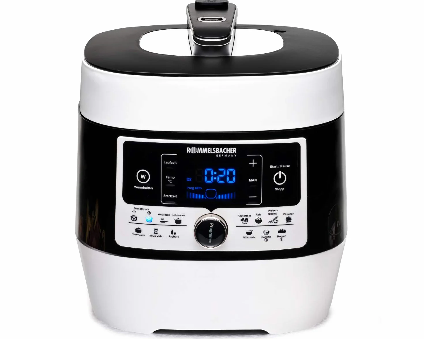 ROMMELSBACHER MD 1000 MeinHans pentola antiaderente 6 litri 40-170°C 2 livelli vapore