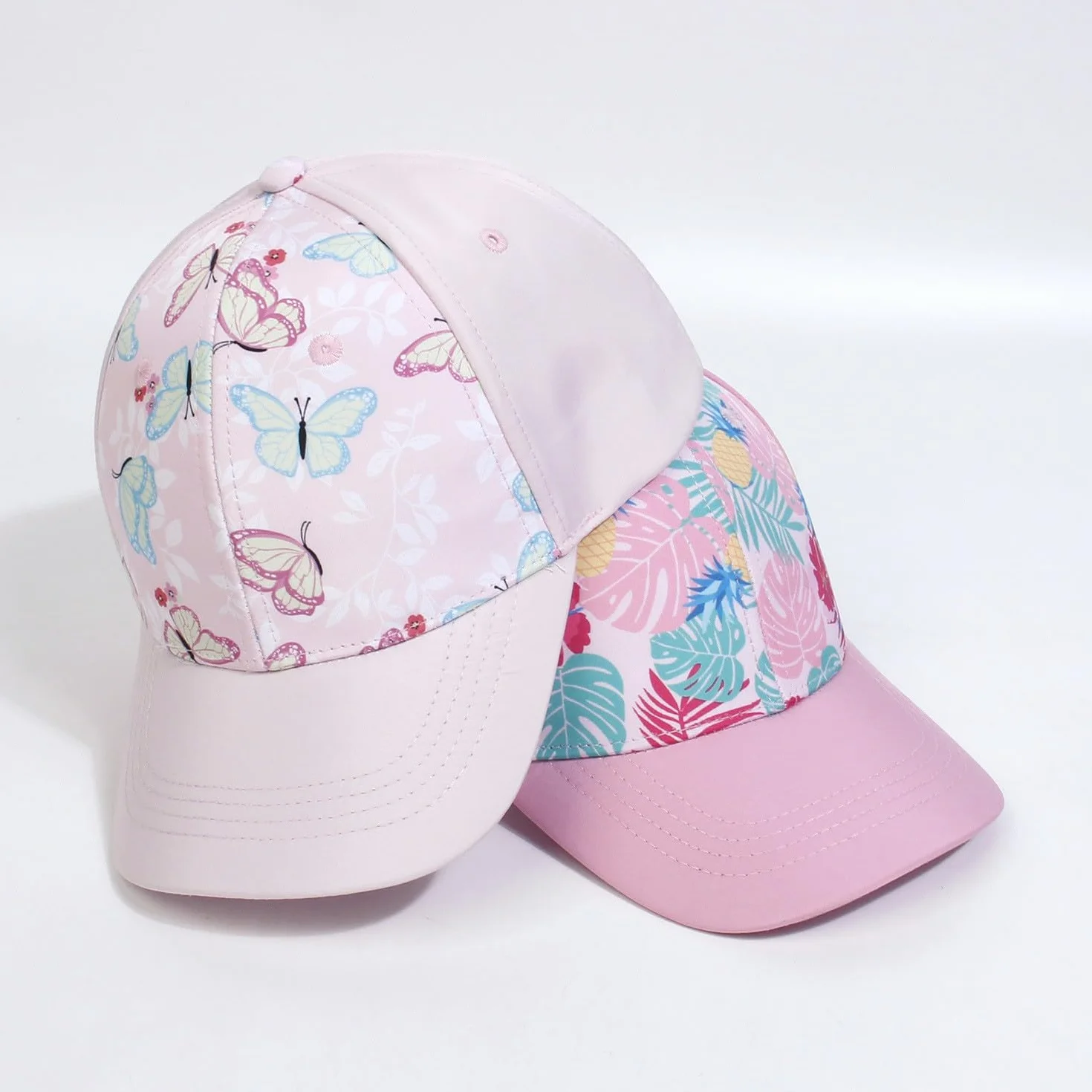 Cappello da baseball per bambini arcobaleno leopardato snapback regolabile