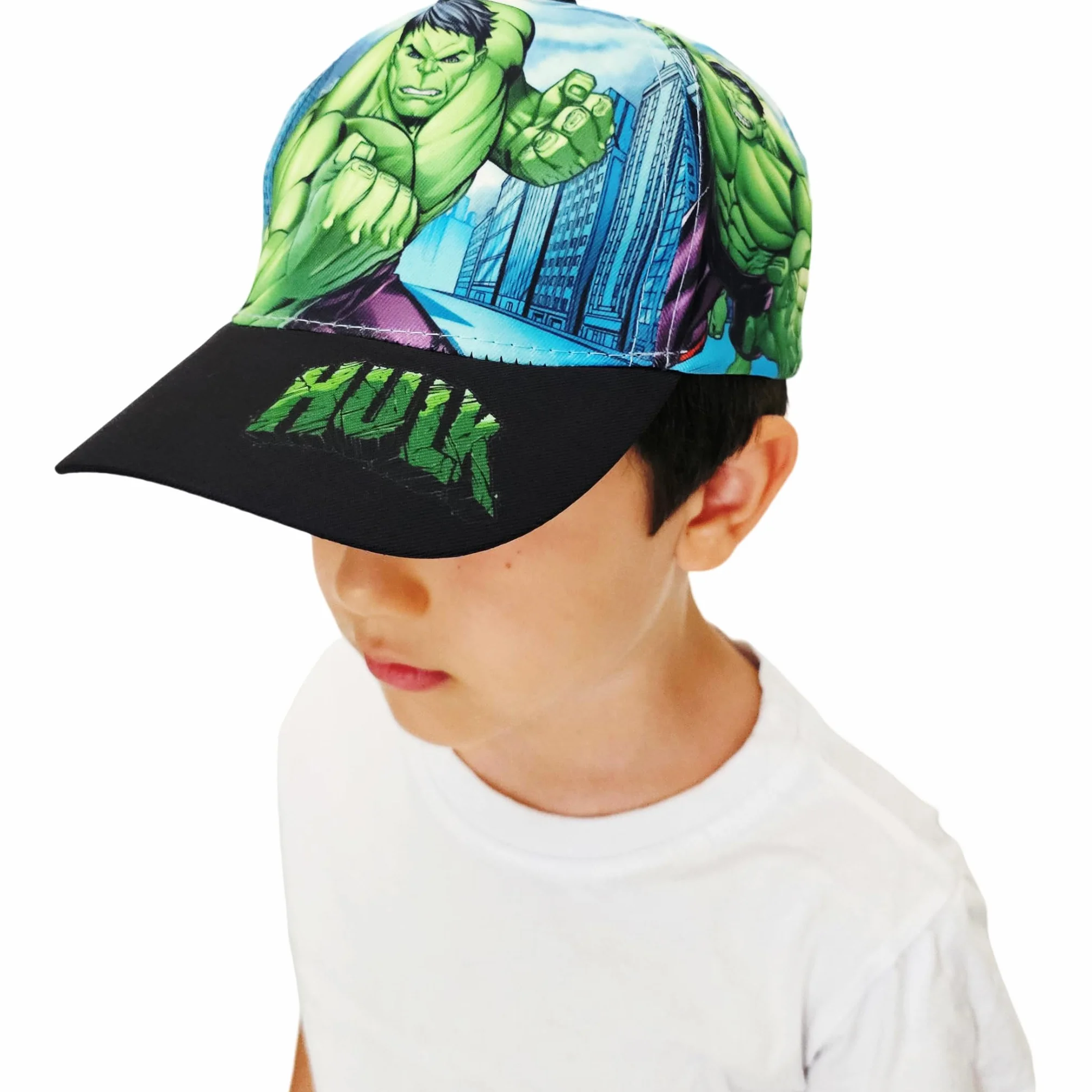 Avengers Hulk Cappello con Visiera da Ragazzo Bambino Berretto da Baseball Regolabile