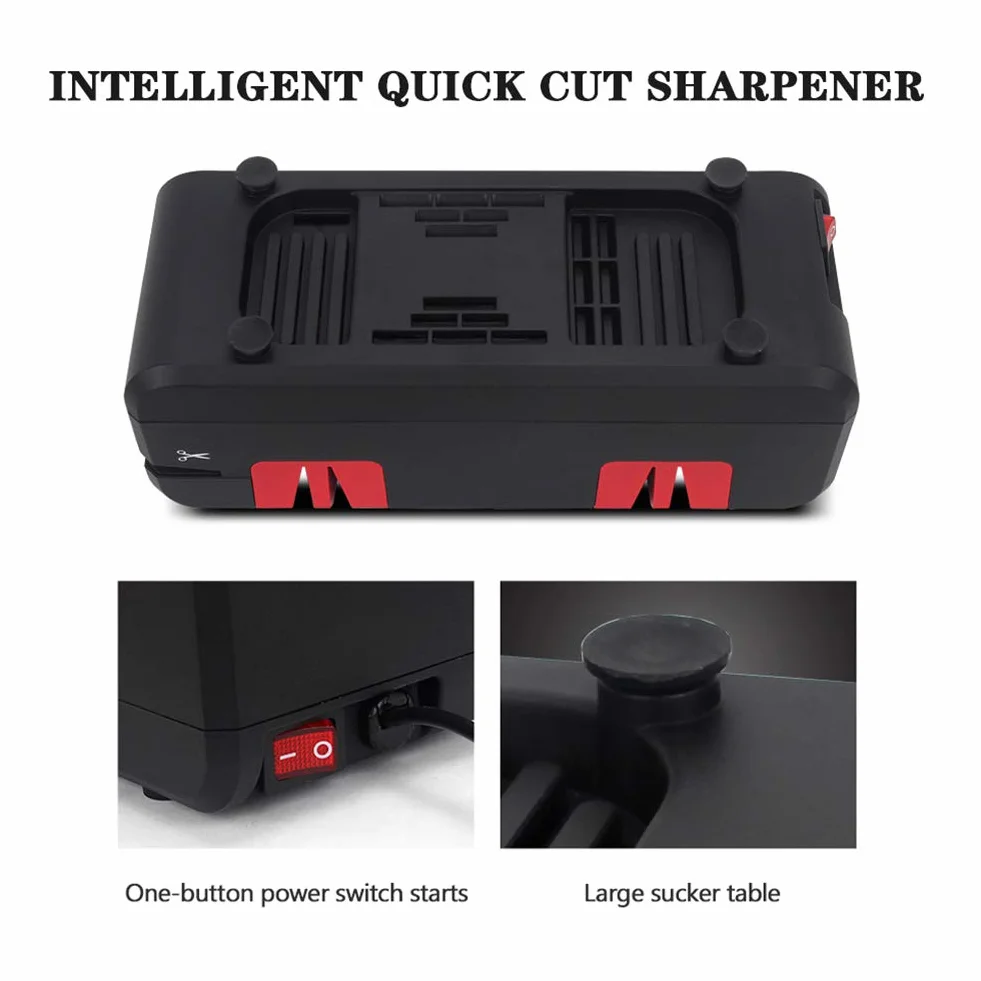 Affilacoltelli Elettrico Professionale con Design Antiscivolo ed Ergonomico per Riparare Lame