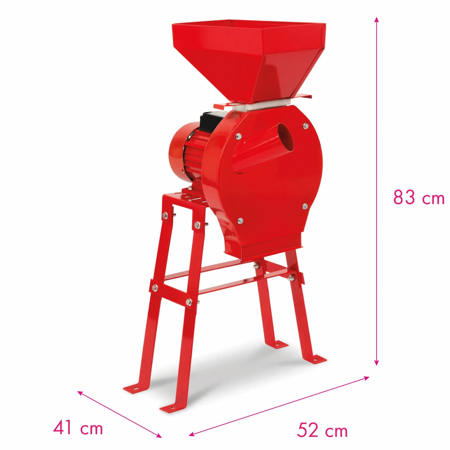 EBERTH Mulino elettrico per cereali con potente motore da 1100 watt, portata 240 kg/h, macina con lama affilata in acciaio inox, quattro setacci e base, frantumatore per cereali