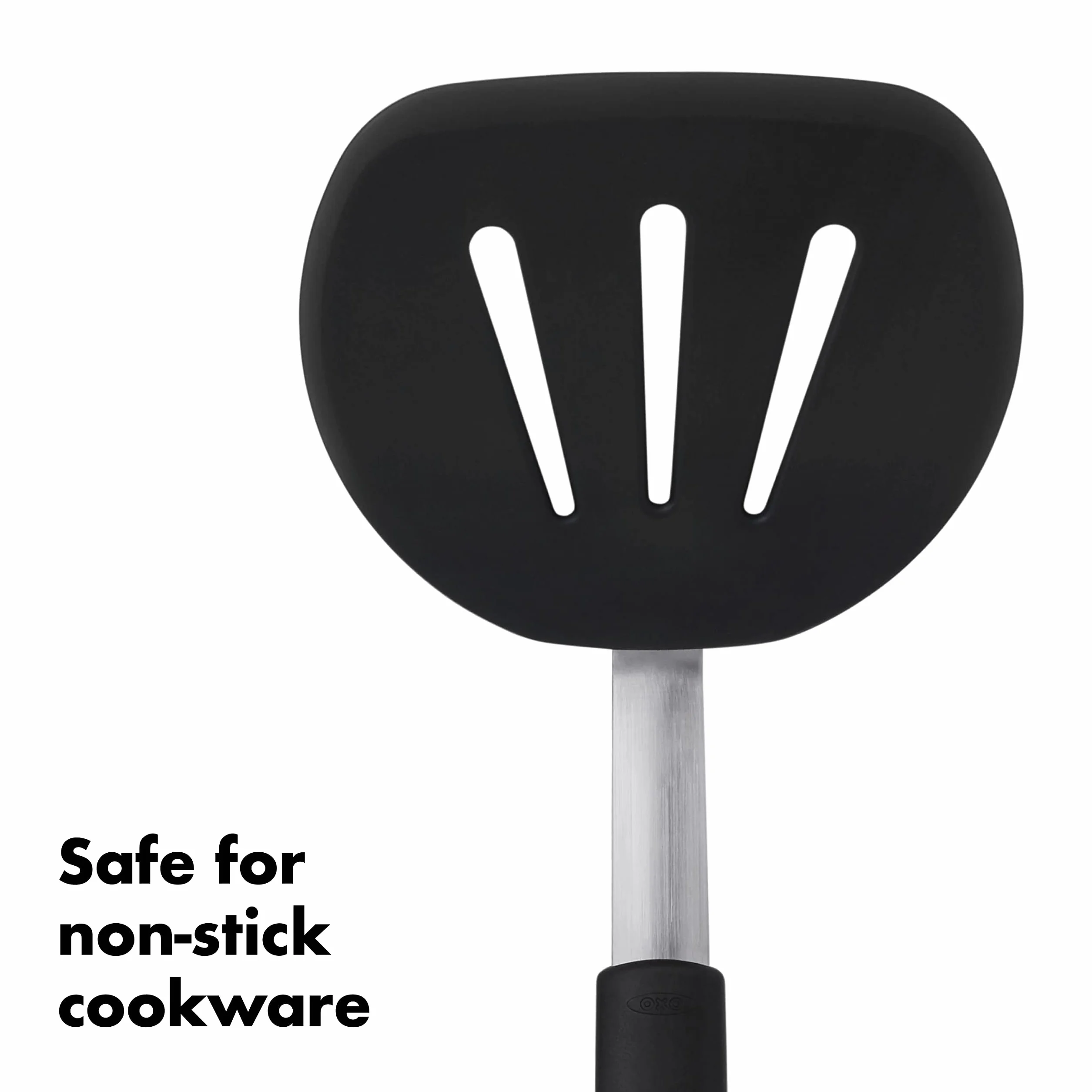 Oxo Good Grips Paletta Per Pancake Flessibile In Silicone, Nero