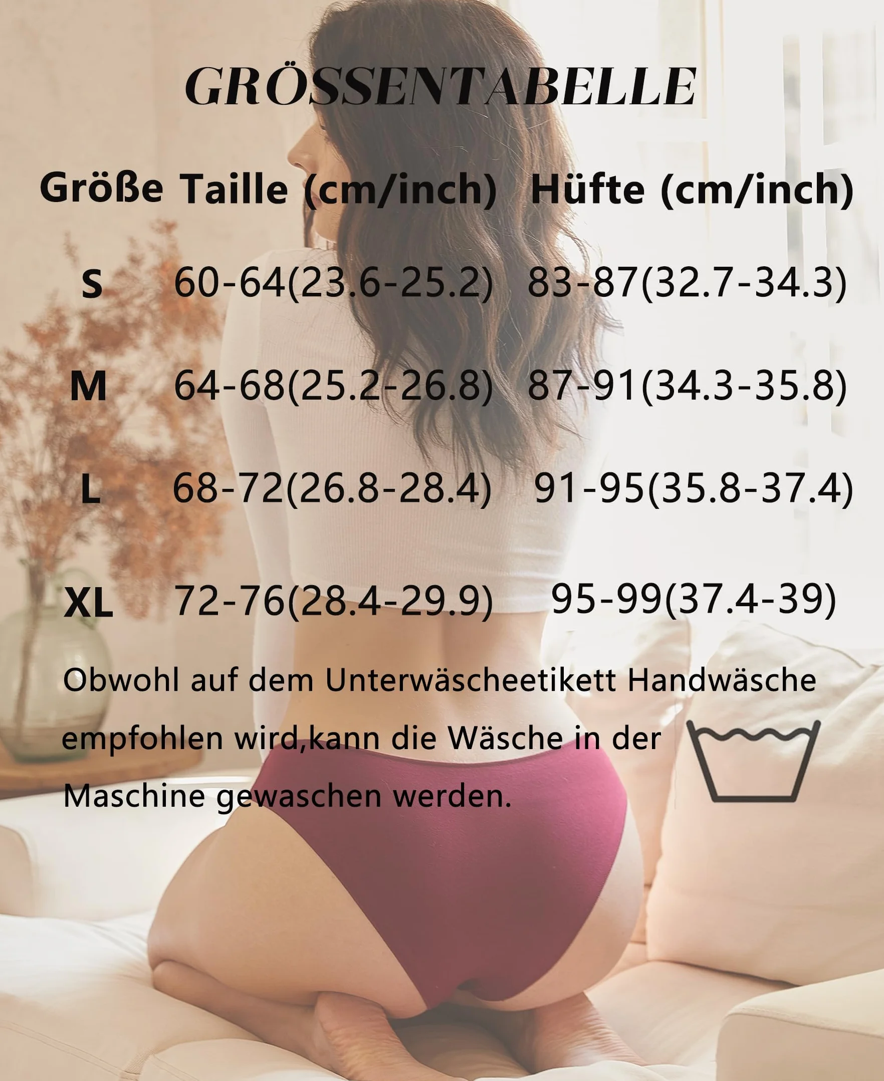 BeReady Mutande Donna Cotone Slip Donna Seducente Cotone Intimo Set Mutandine a Vita Bassa Bikini Underwear Pacco da 6