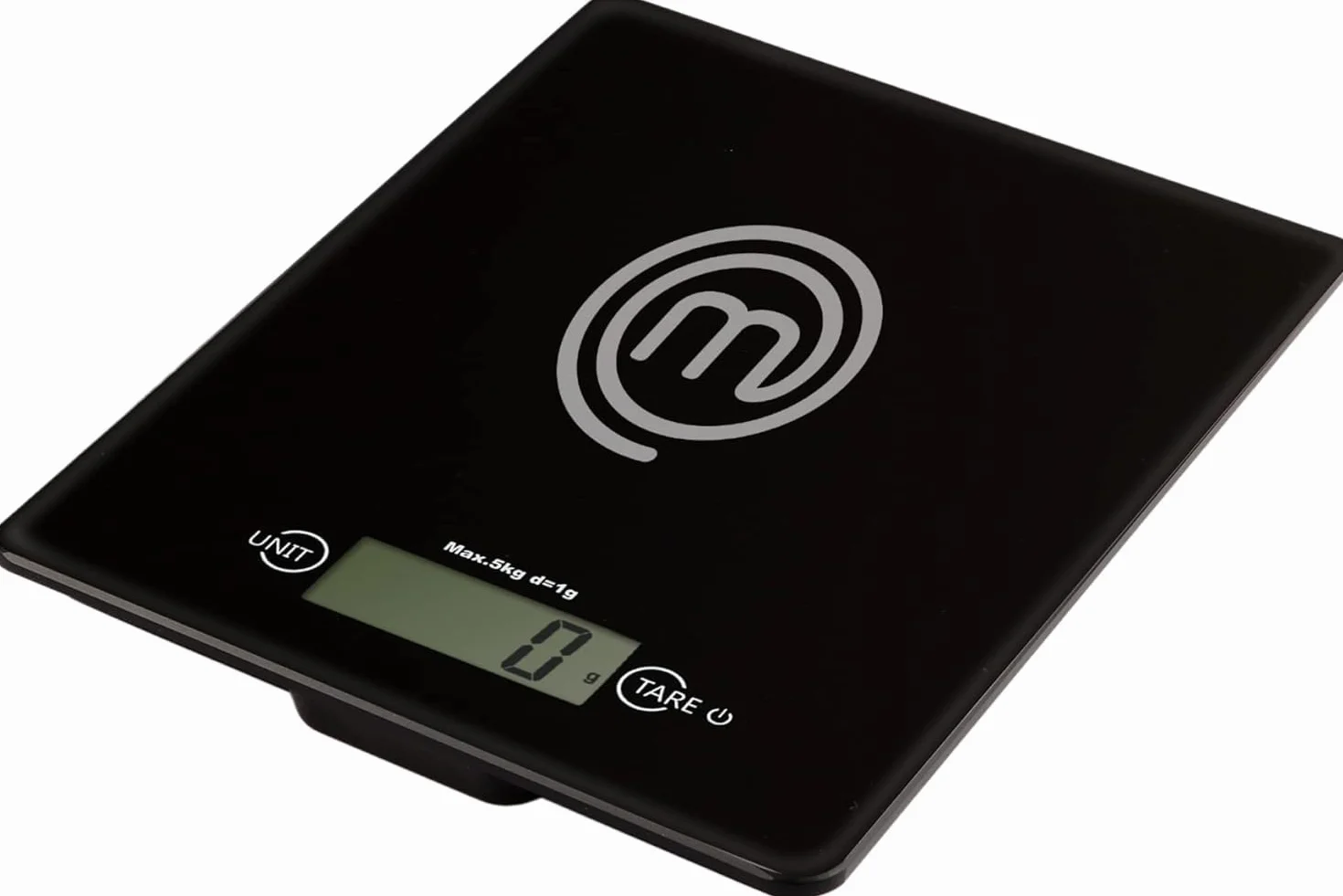 MasterChef Bilancia Cucina Digitale Professionale 5 kg Vetro Tare Spegnimento Automatico Nera