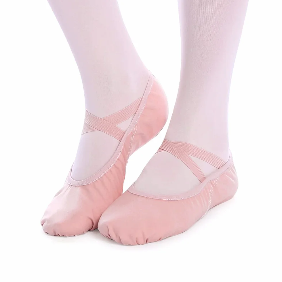 Bezioner Scarpe da Danza Tela Mezza Punta Suola Spezzata per Bambini e Adulti