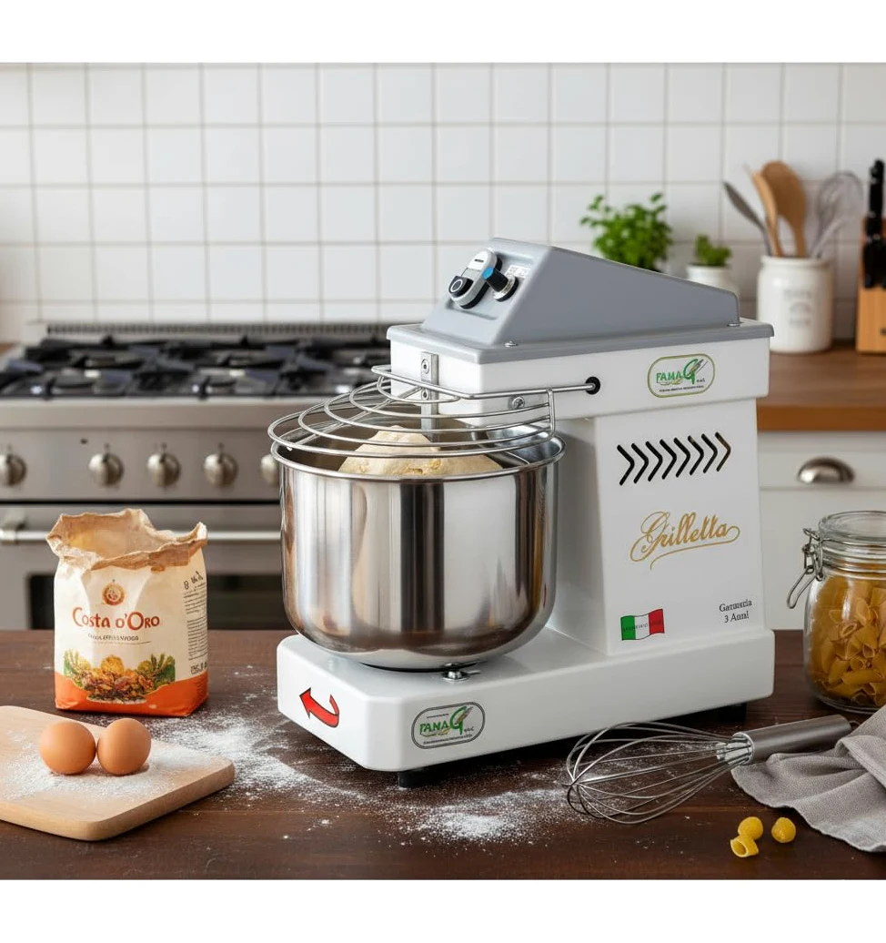 Impastatrice a Spirale Testa Fissa 5Kg 350W Famag Grilletta IM5/230 10 Velocità